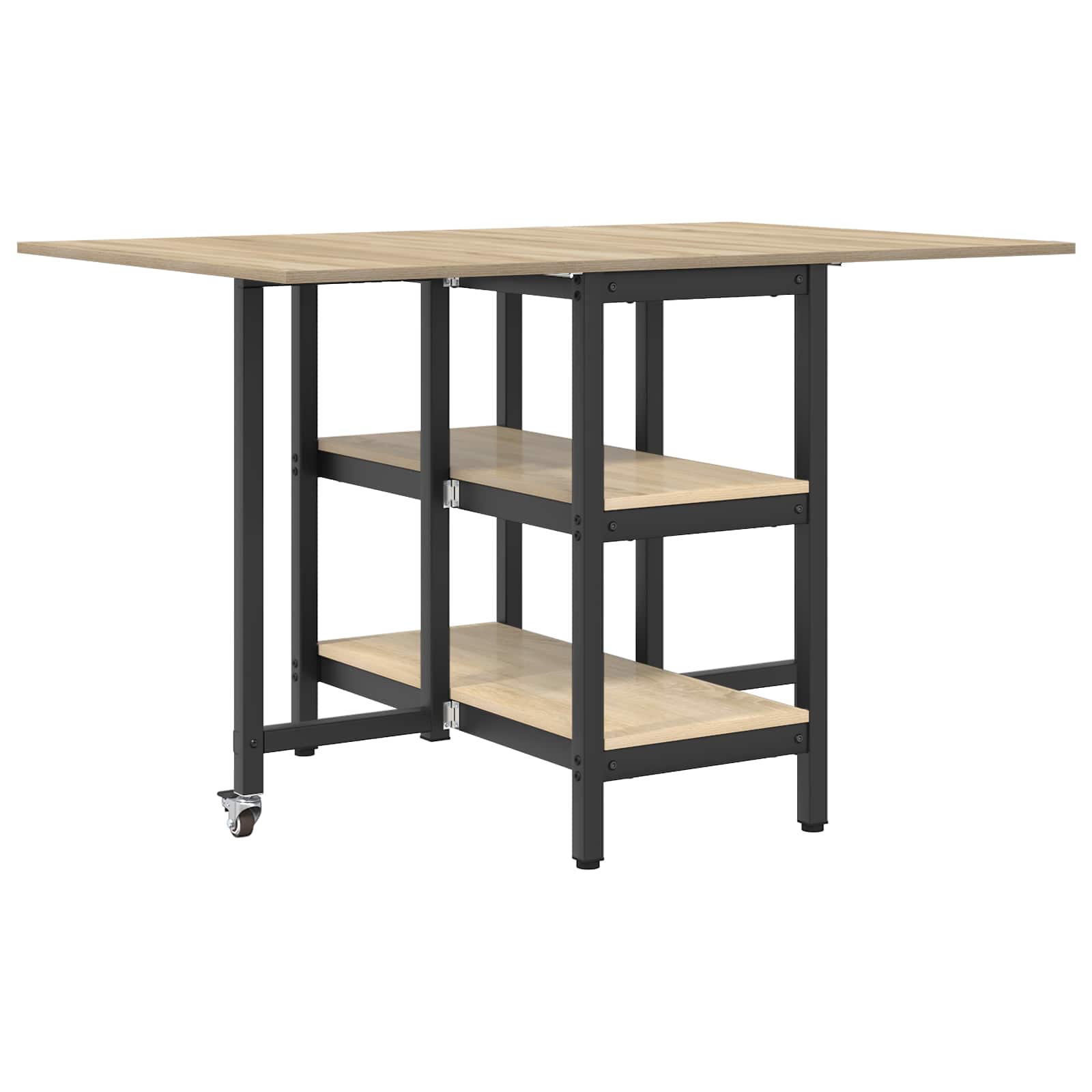 Table à dîner 122 x 80 x 76,5 cm Bois d'ingénierie Chêne Sonoma - XIOS