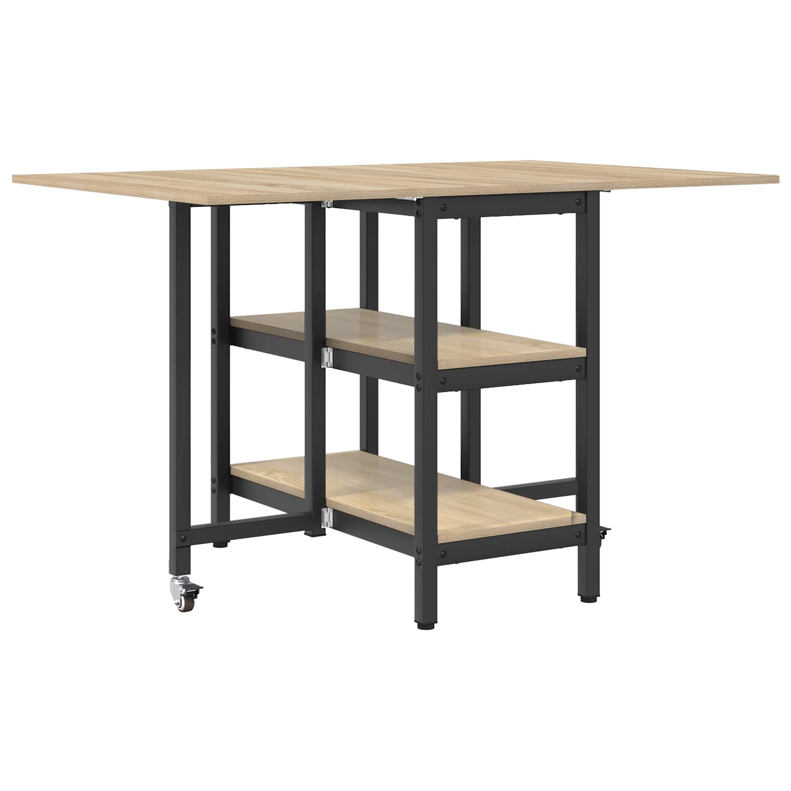 Table à dîner 122 x 80 x 76,5 cm Bois d'ingénierie Chêne Sonoma - XIOS