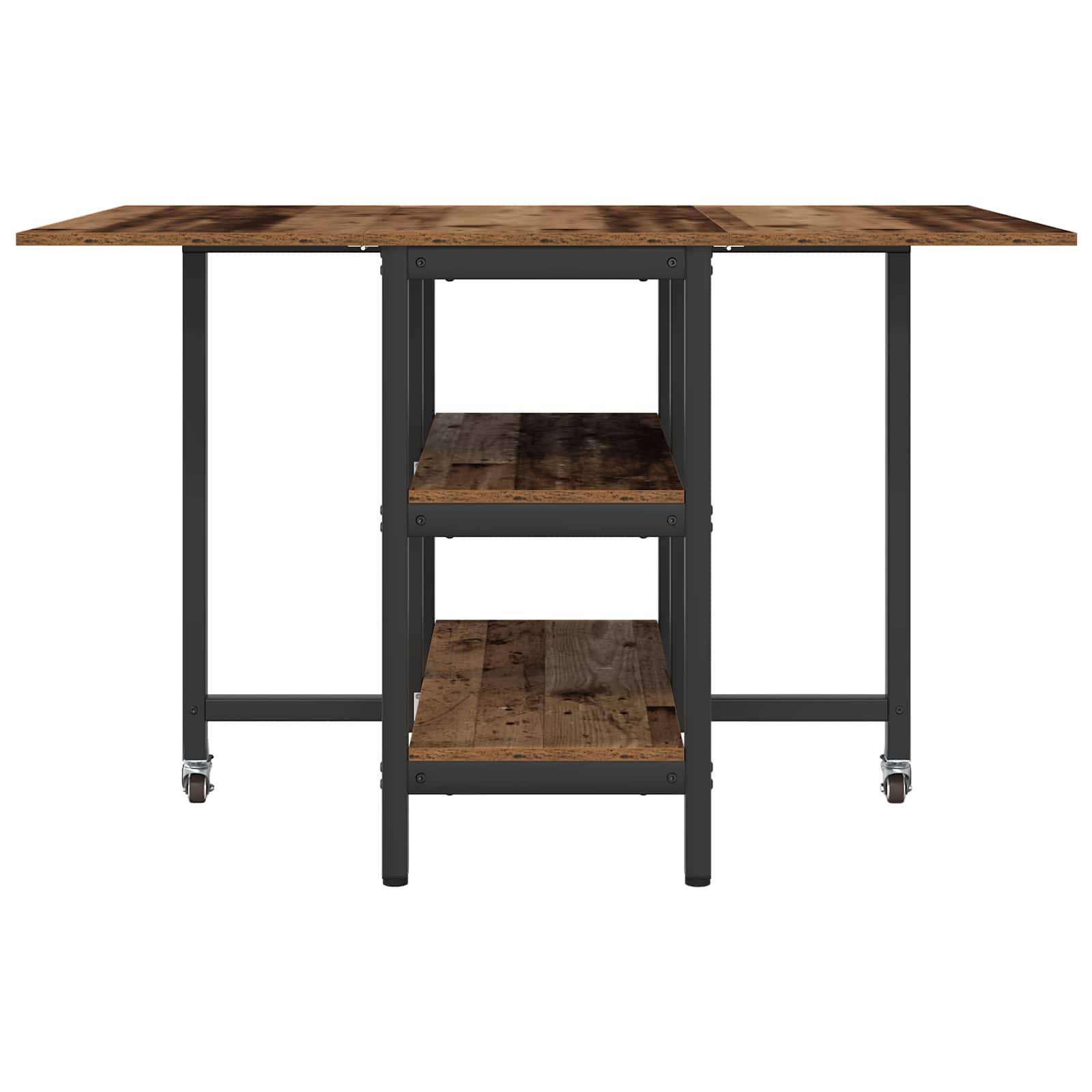 Table à dîner 122 x 80 x 76,5 cm Bois d'ingénierie Bois ancien - XIOS
