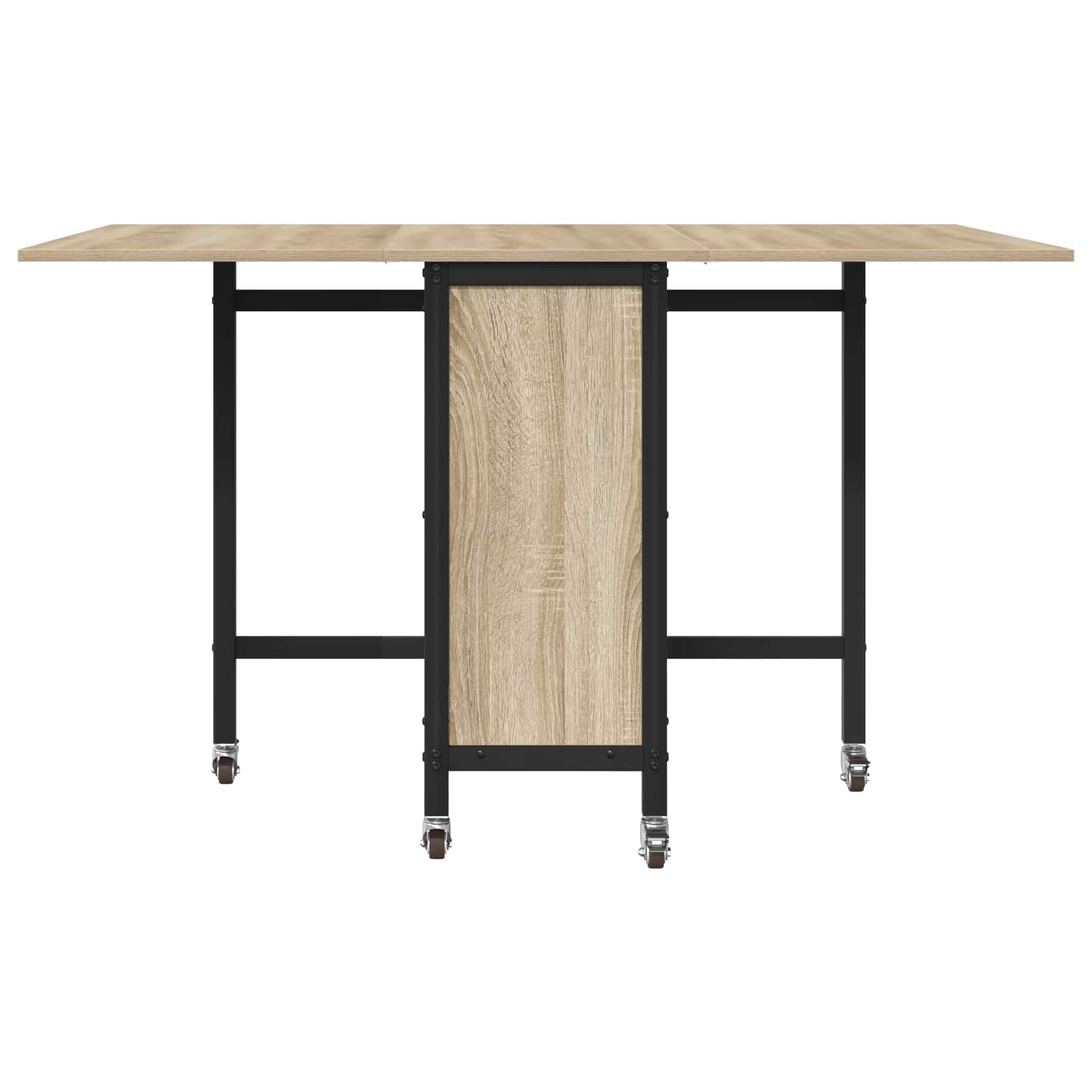 Table à manger pliante avec roulettes 130 x 80 x 76,5 cm - XIOS