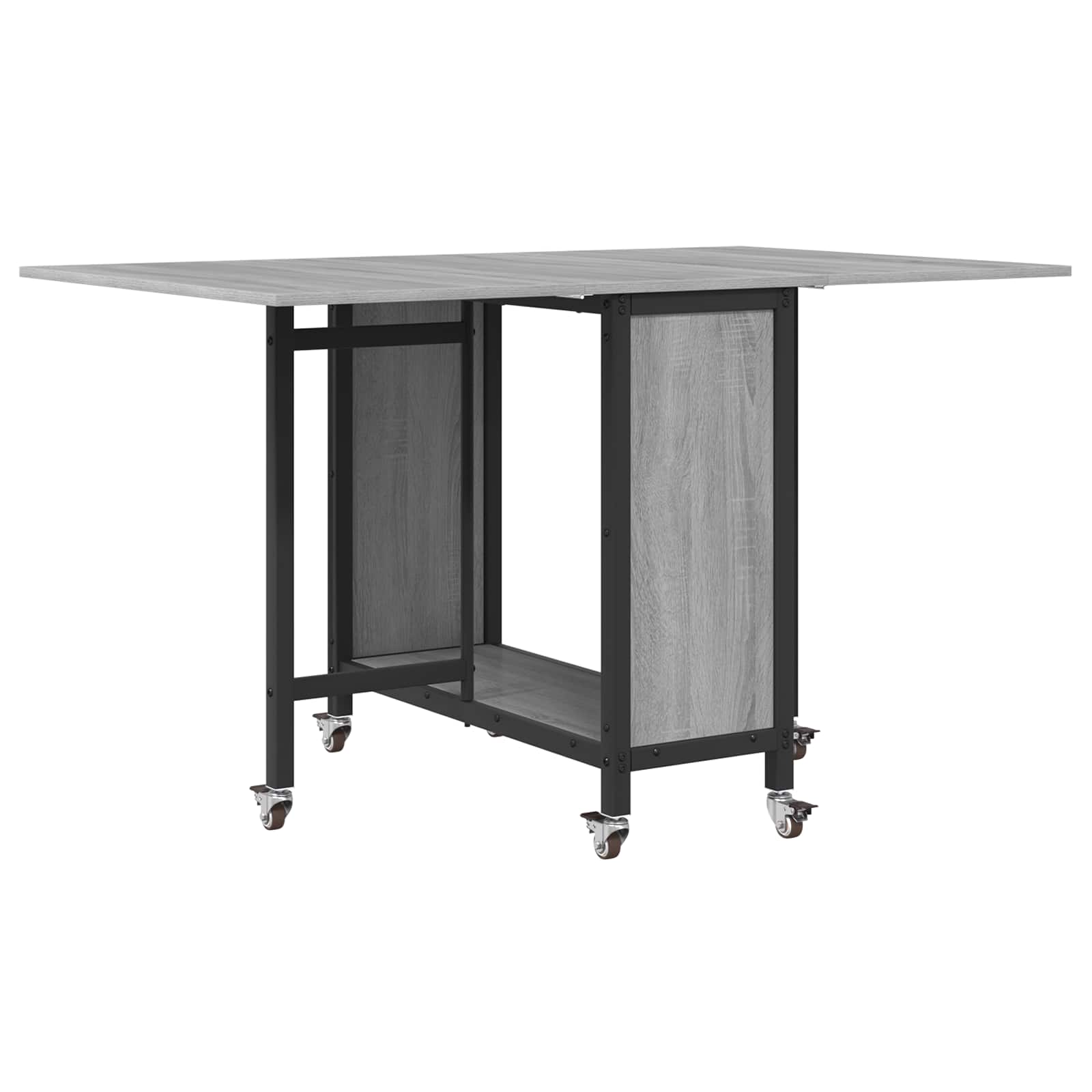 Table à manger pliante avec roulettes 130 x 80 x 76,5 cm - XIOS