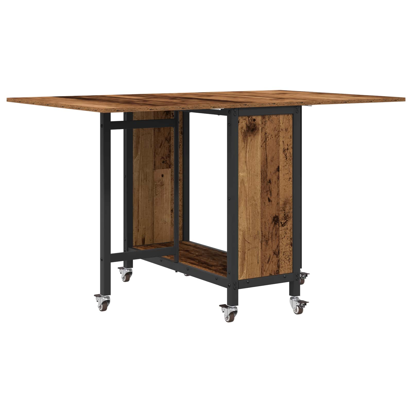 Table à manger pliante avec roulettes 130 x 80 x 76,5 cm - XIOS