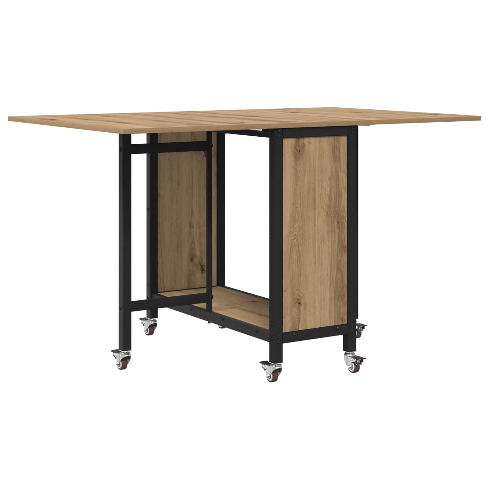 Table à manger pliante avec roulettes 130 x 80 x 76,5 cm - XIOS
