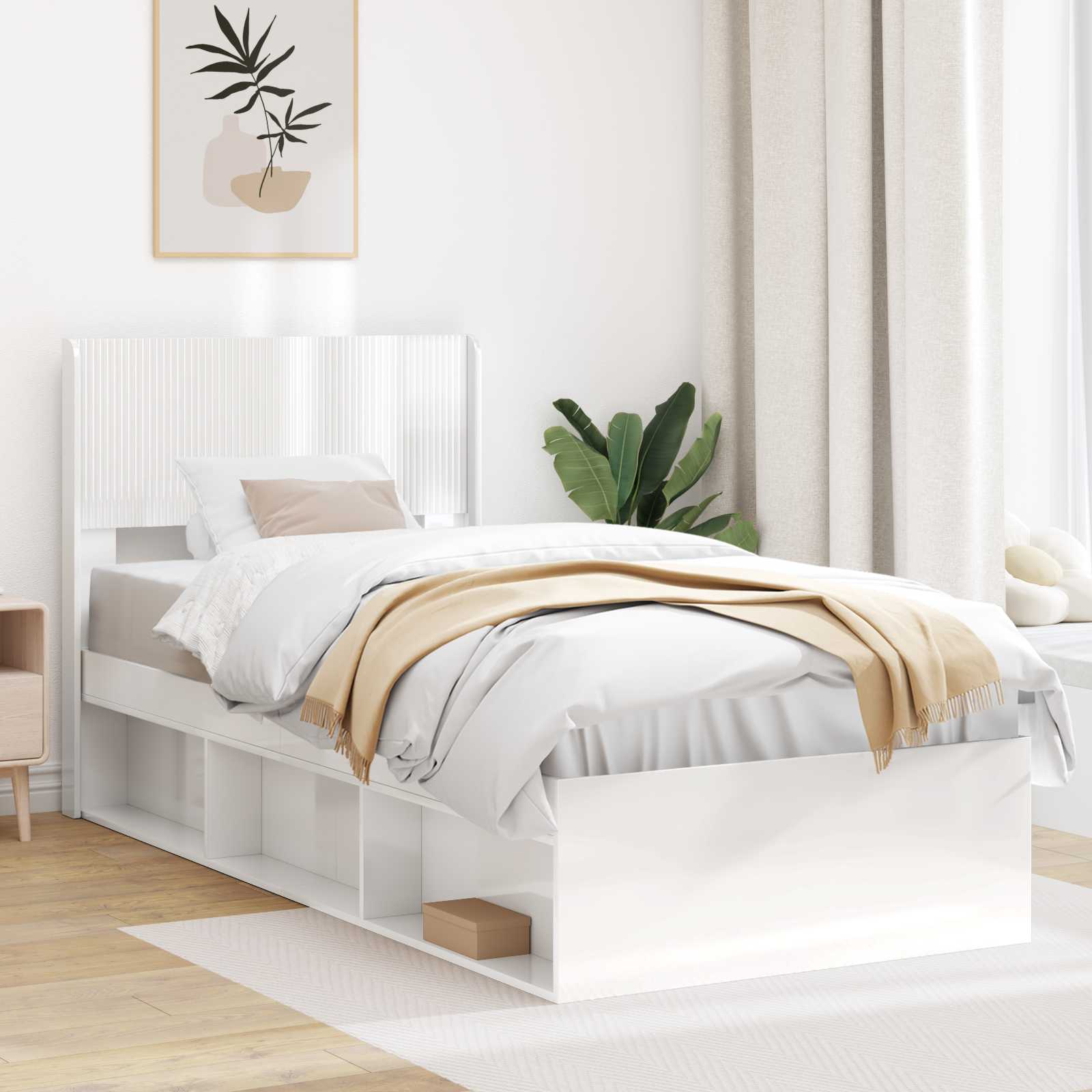 Tête de lit Blanc brillant PB - XIOS