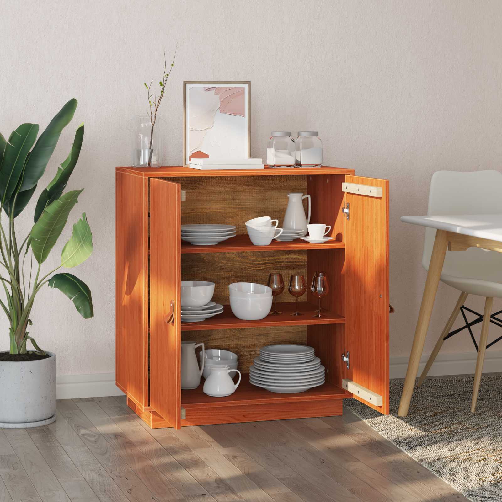 Buffet Brun Ciré 65,5 x 40 x 75 cm Pin massif - XIOS