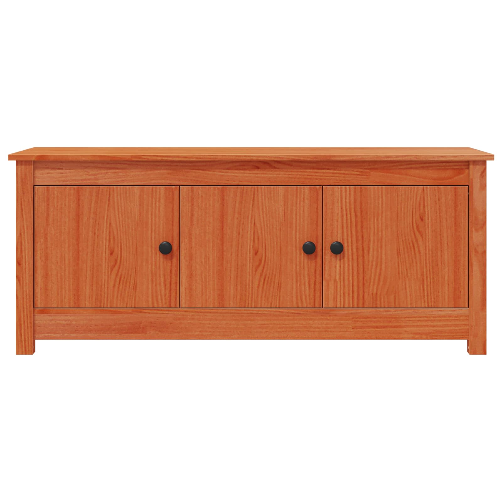 Cabinet à chaussures Brun Ciré 110 x 38 x 45,5 cm Pin massif - XIOS