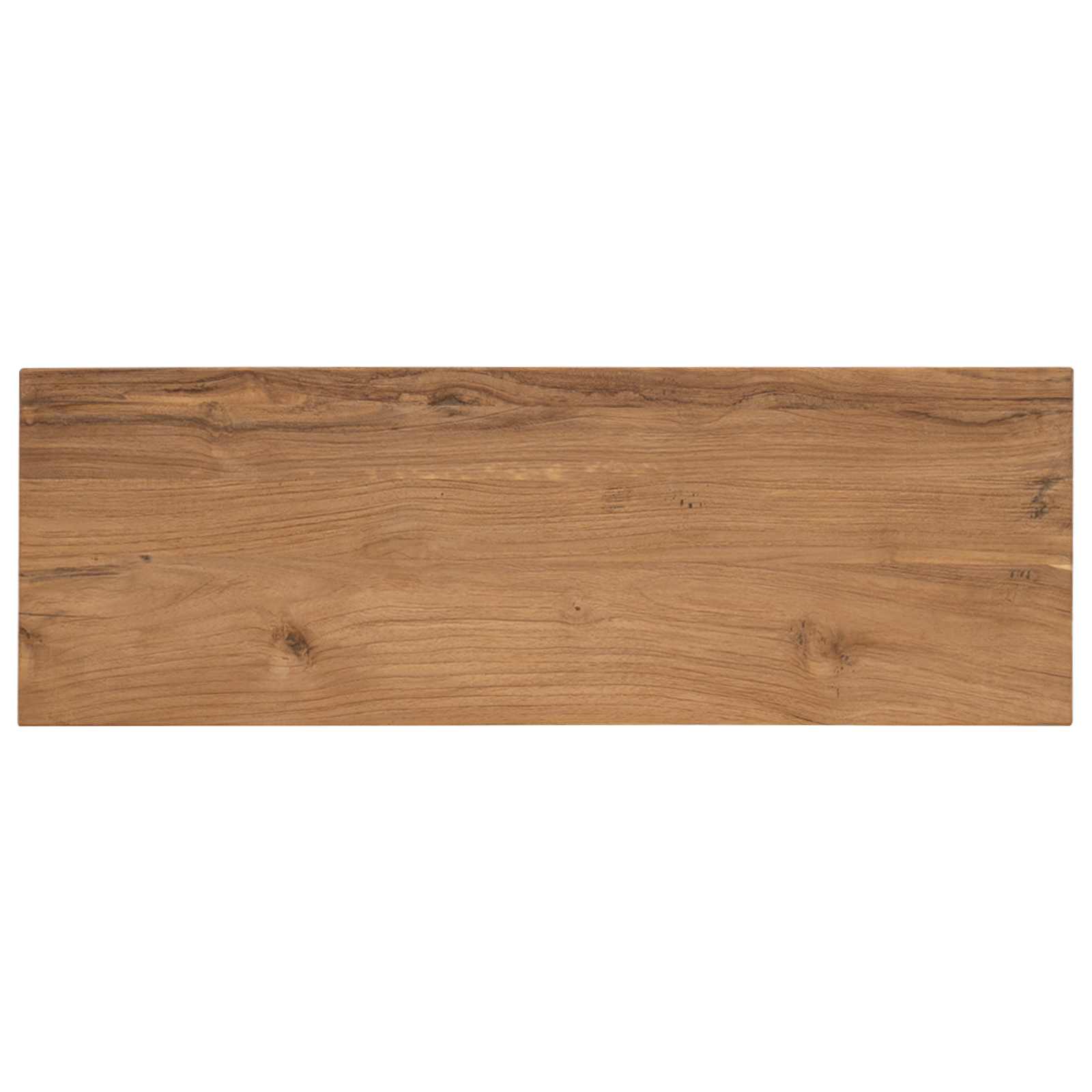 Table console Naturel 90 x 30 x 80 cm Bois de teck massif