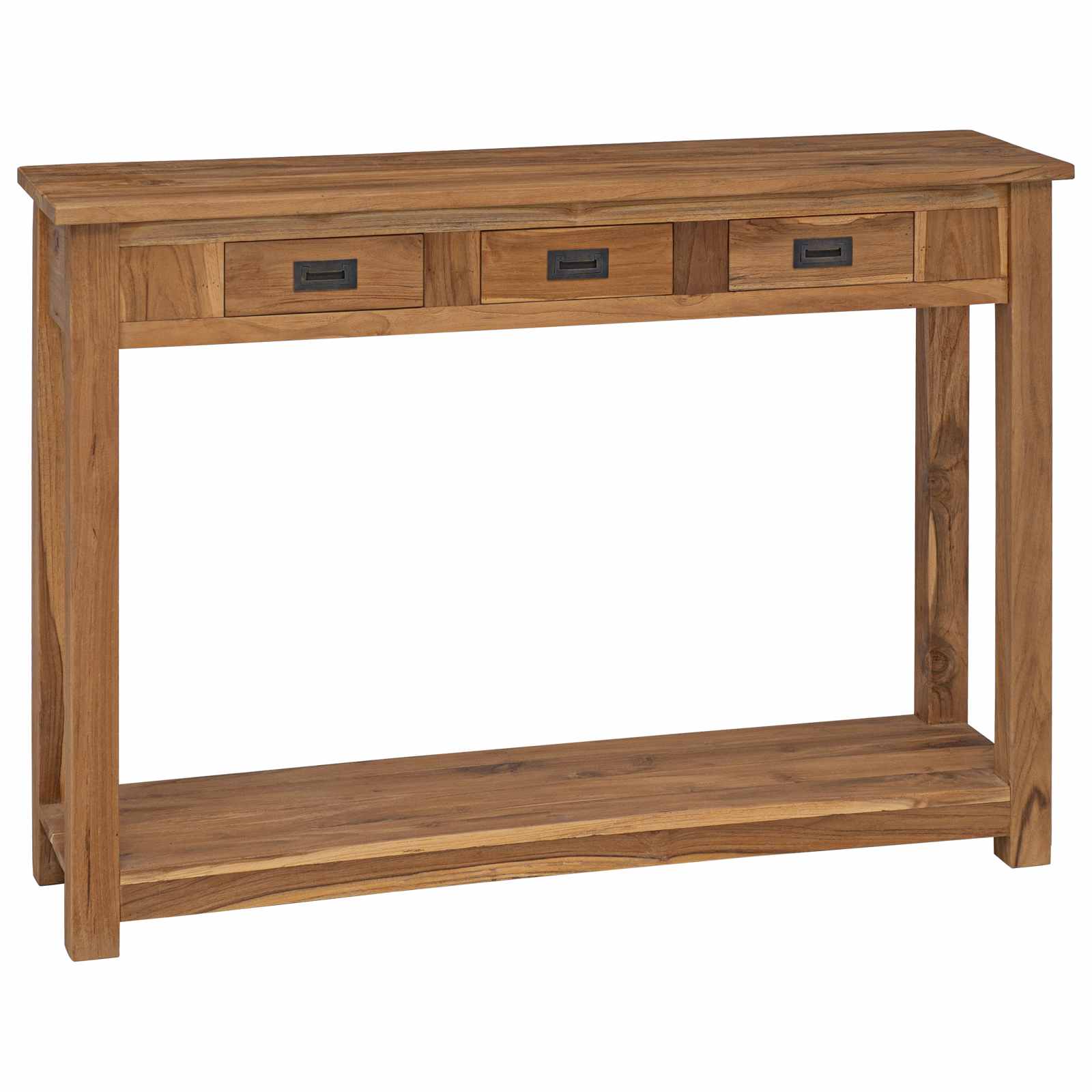Table console Naturel 110 x 30 x 80 cm Bois de teck massif - XIOS