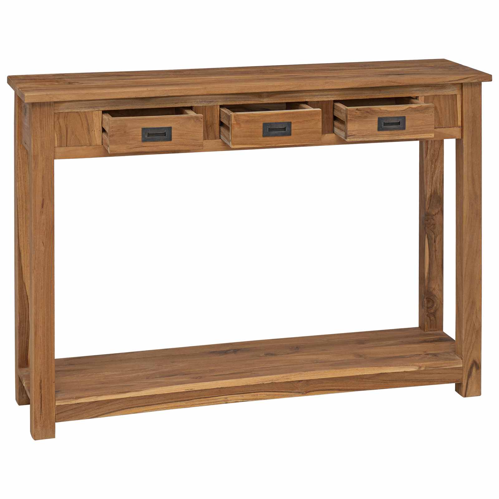 Table console Naturel 110 x 30 x 80 cm Bois de teck massif - XIOS