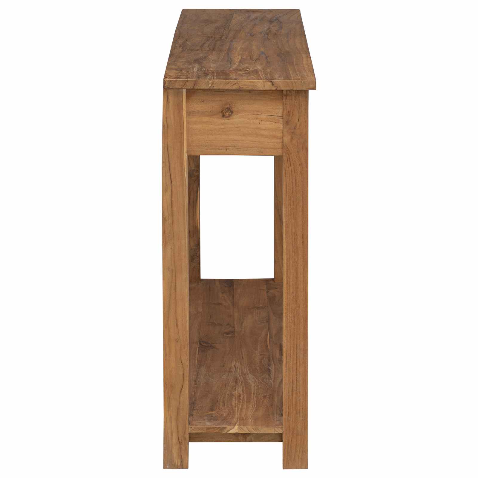 Table console Naturel 110 x 30 x 80 cm Bois de teck massif - XIOS