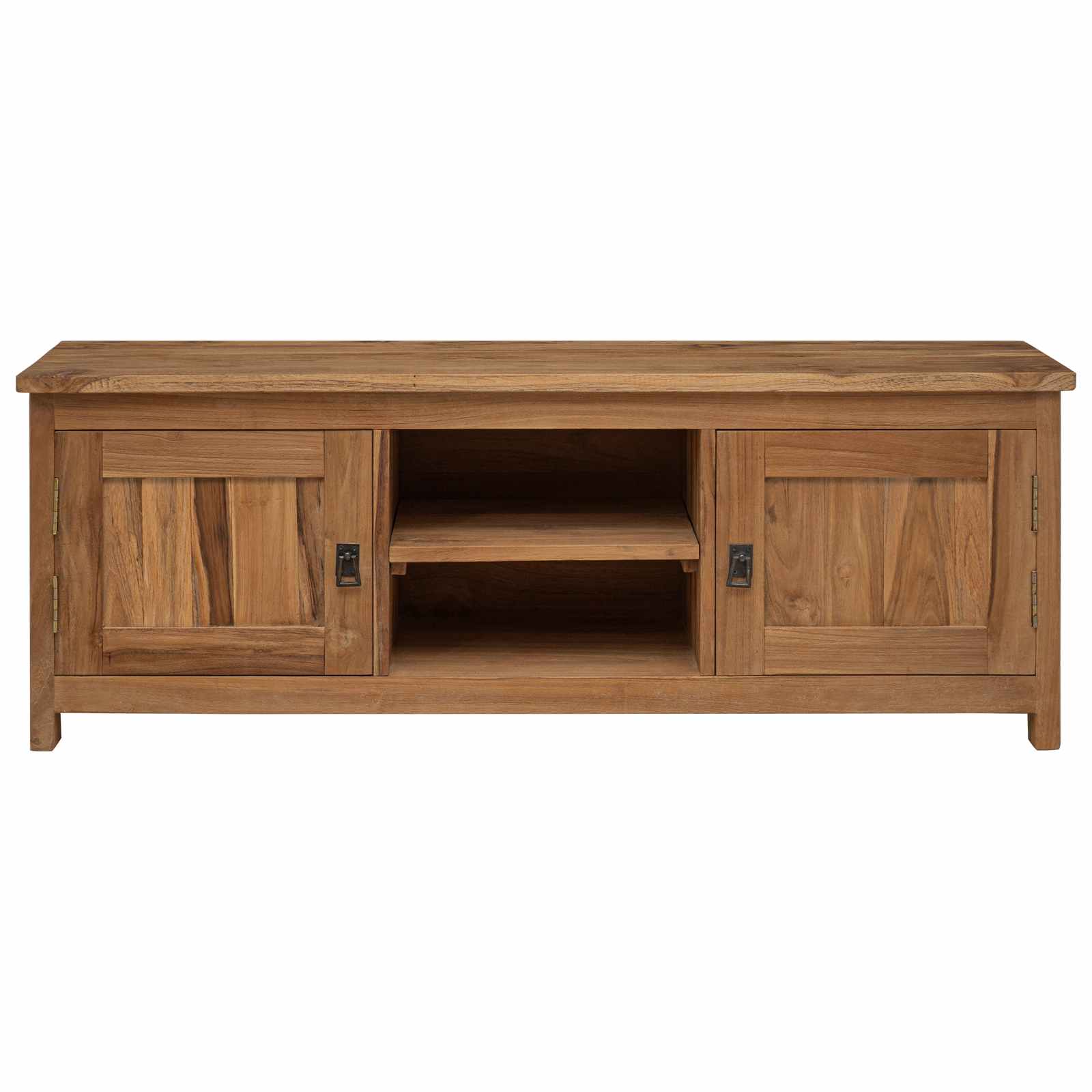 Meuble tv 110 x 30 x 40 cm Naturel Bois de teck massif