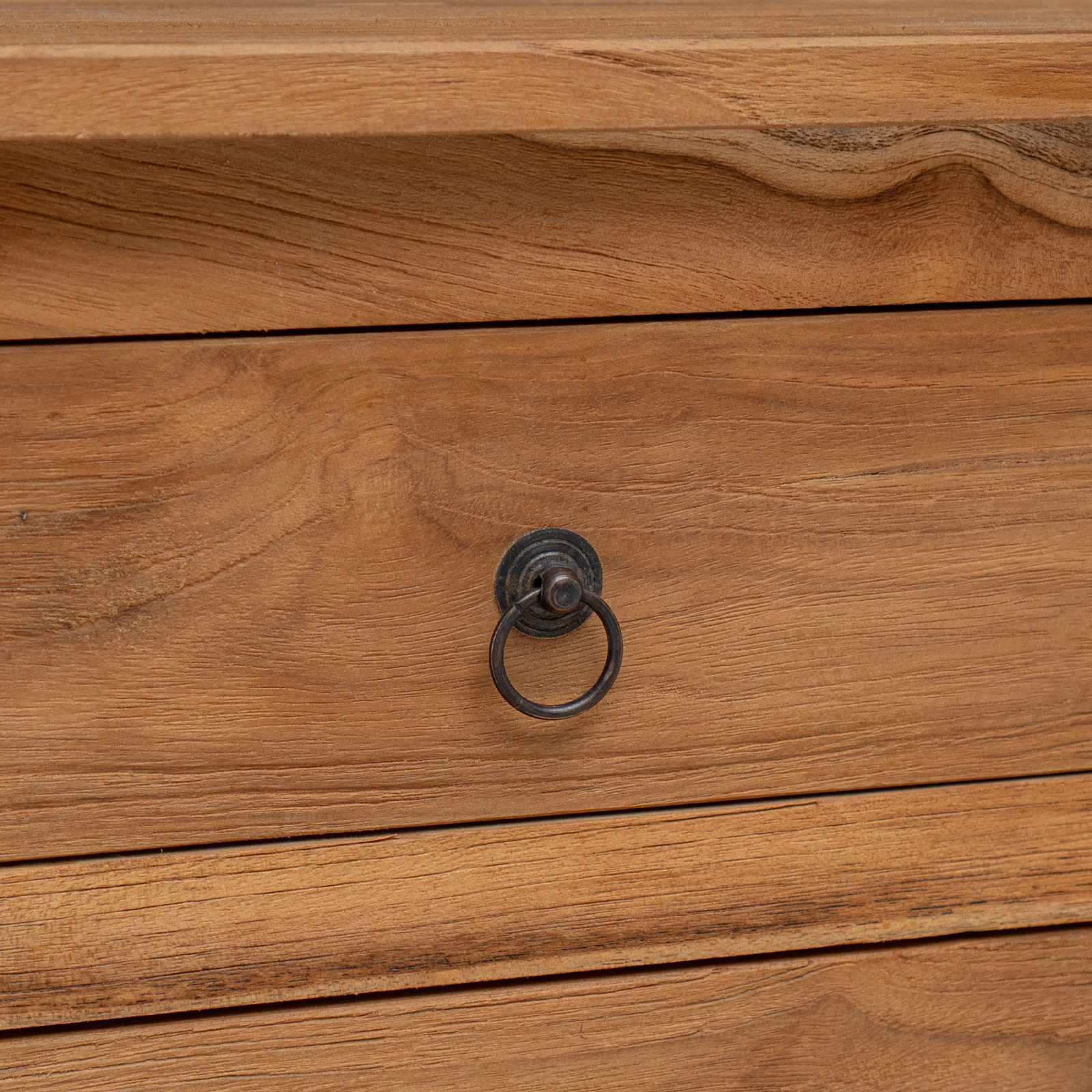 Buffet Naturel 79 x 35 x 80 cm Bois de teck massif - XIOS