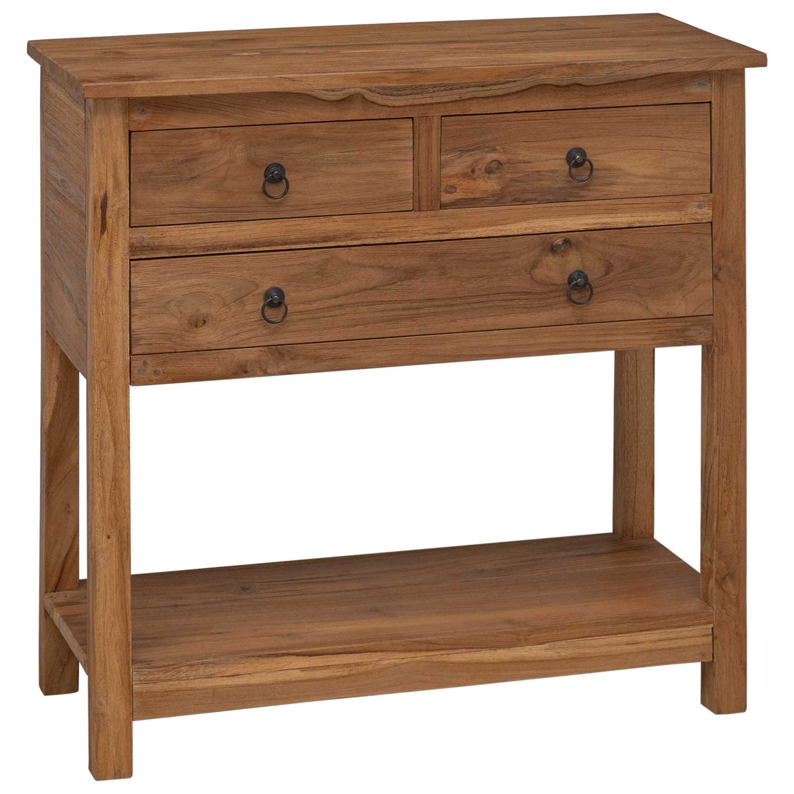 Buffet Naturel 79 x 35 x 80 cm Bois de teck massif - XIOS