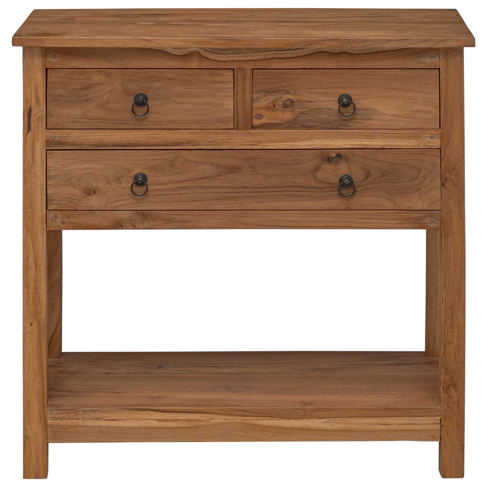 Buffet Naturel 79 x 35 x 80 cm Bois de teck massif - XIOS