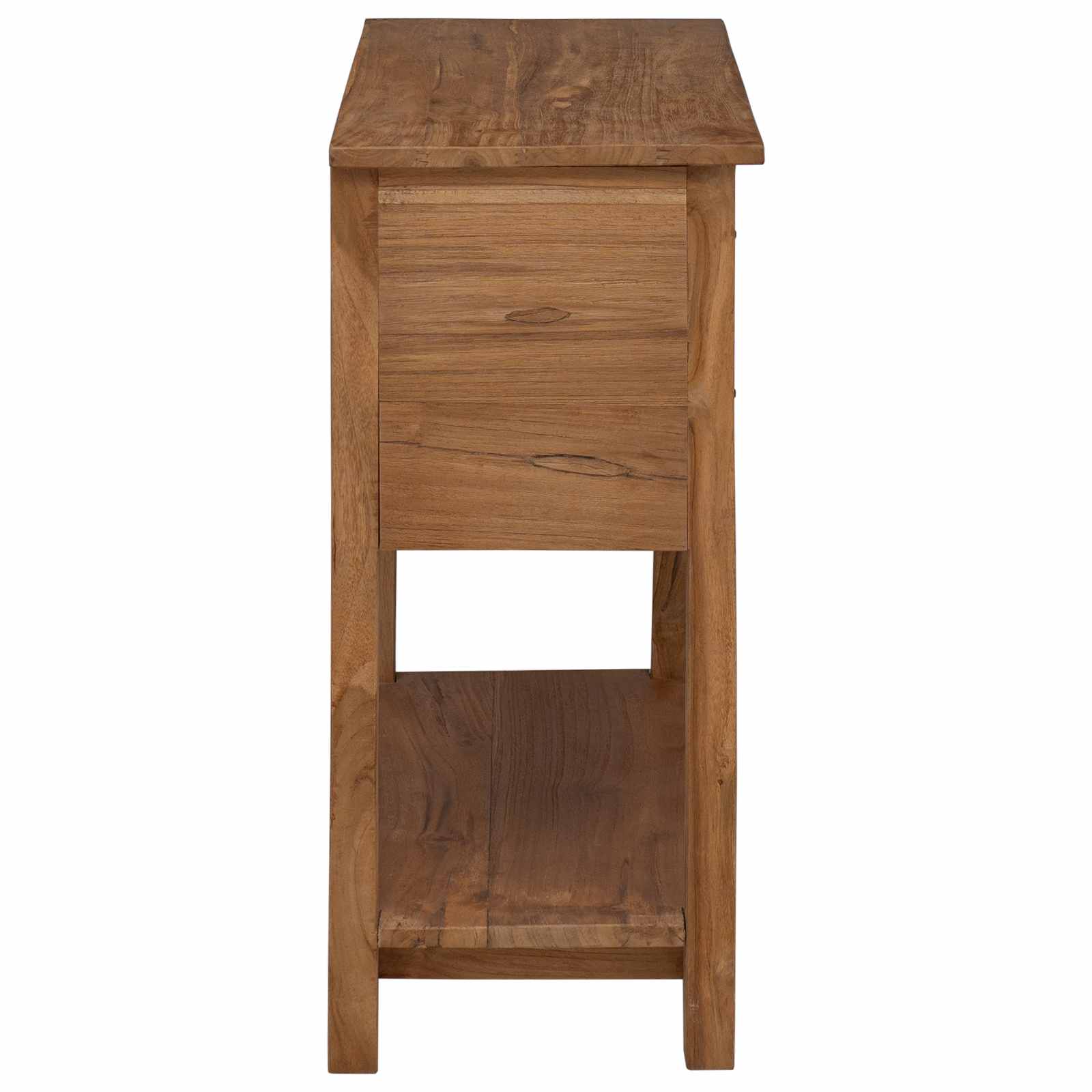 Buffet Naturel 79 x 35 x 80 cm Bois de teck massif - XIOS