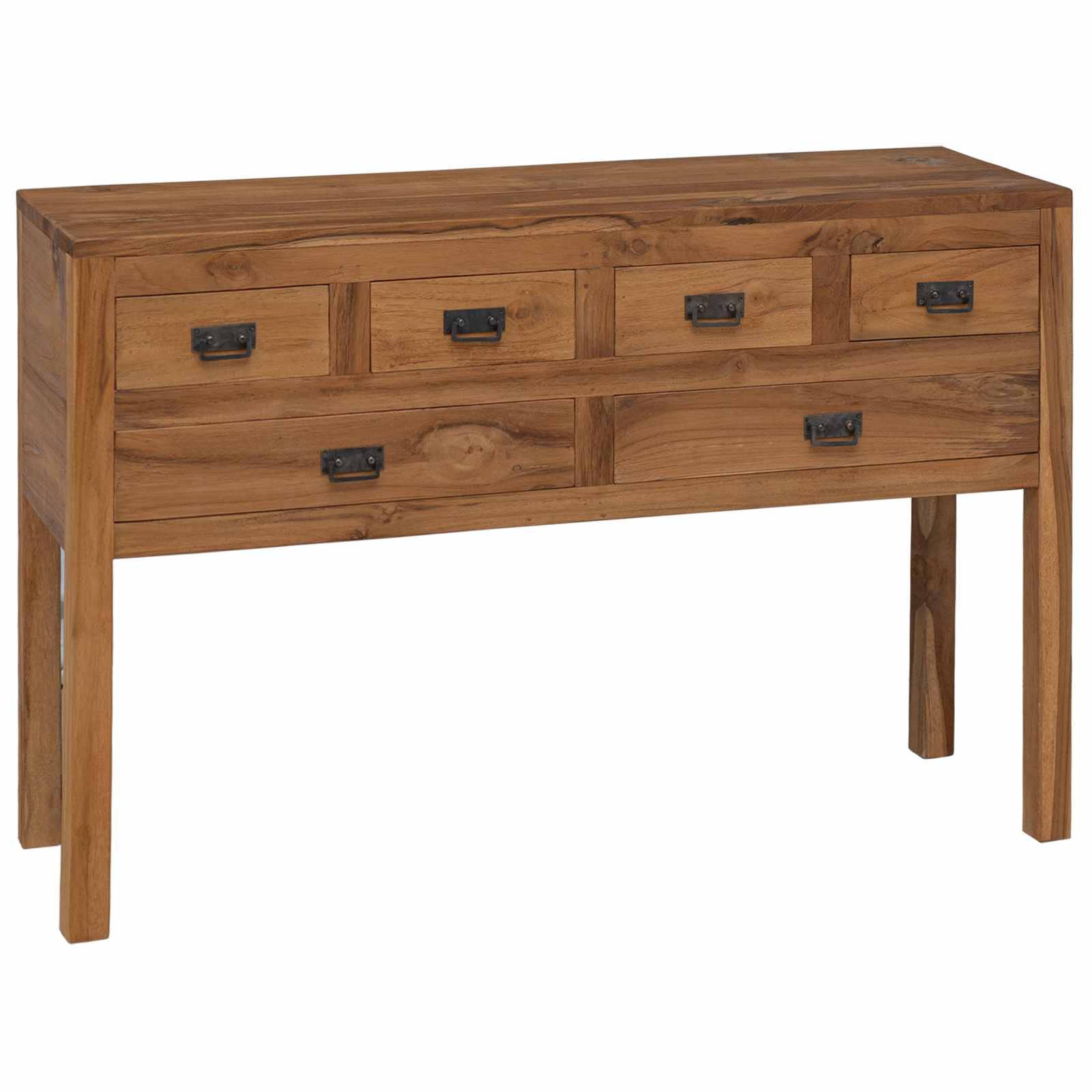 Buffet Naturel 110 x 35 x 75,5 cm Bois de teck massif - XIOS