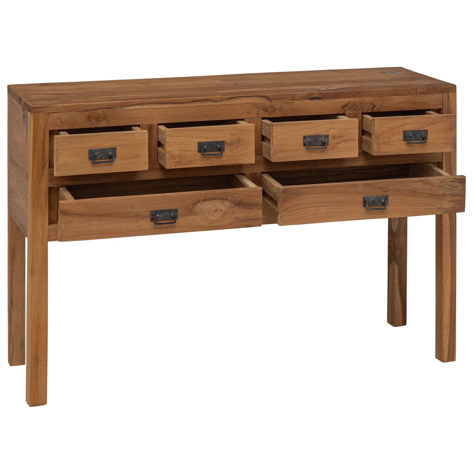 Buffet Naturel 110 x 35 x 75,5 cm Bois de teck massif - XIOS