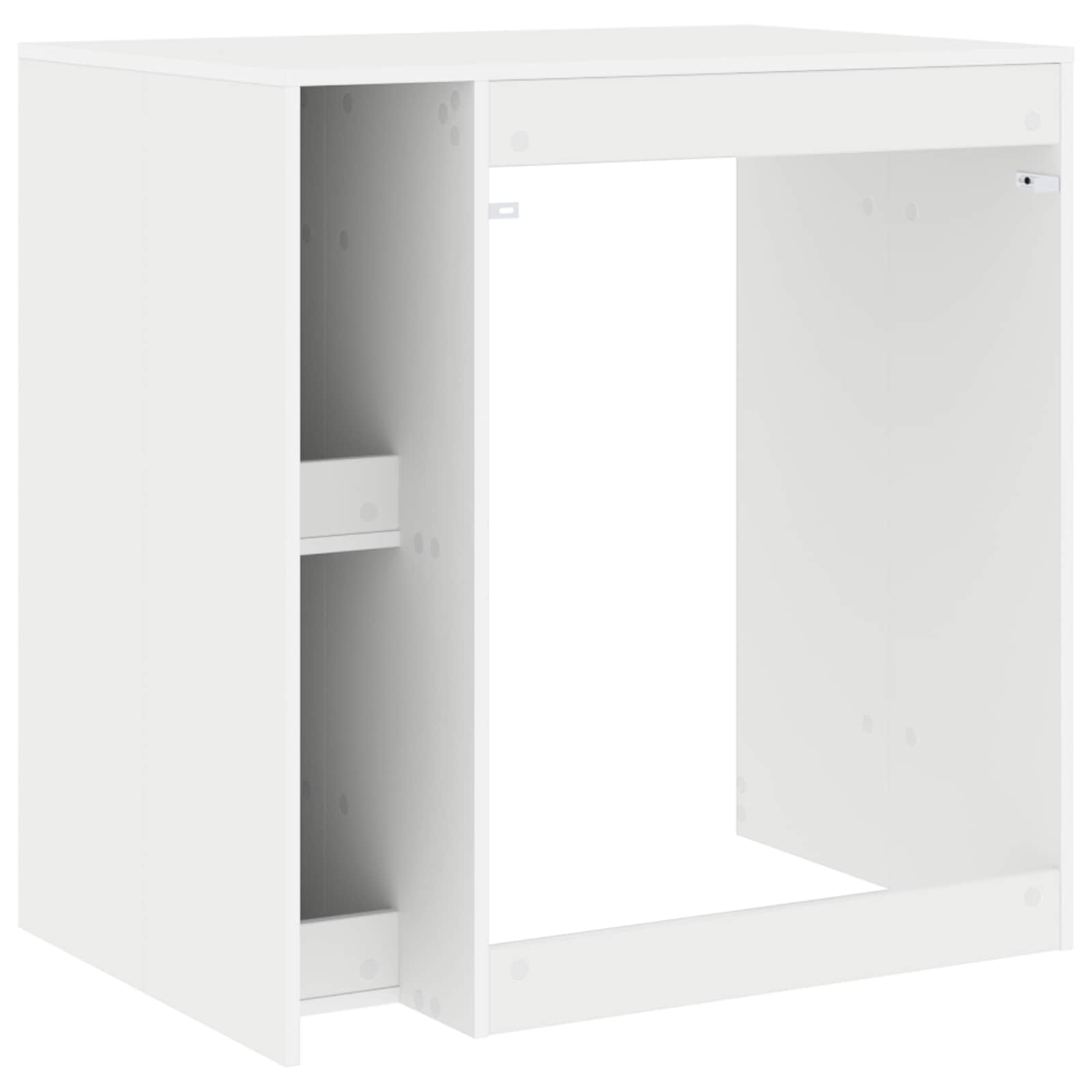 Armoire pour machine à laver avec porte Blanc 87 x 60 x 89 cm