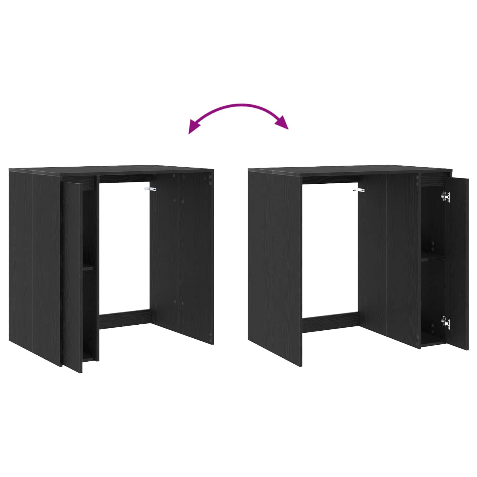 Armoire pour machine à laver Chêne noir 87 x 60 x 89 cm