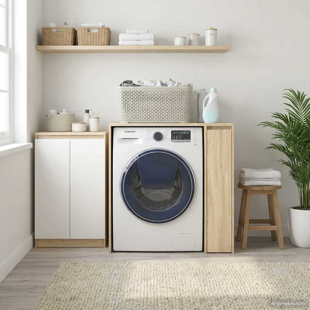 Armoire pour machine à laver avec porte Sonoma 87 x 60 x 89 cm