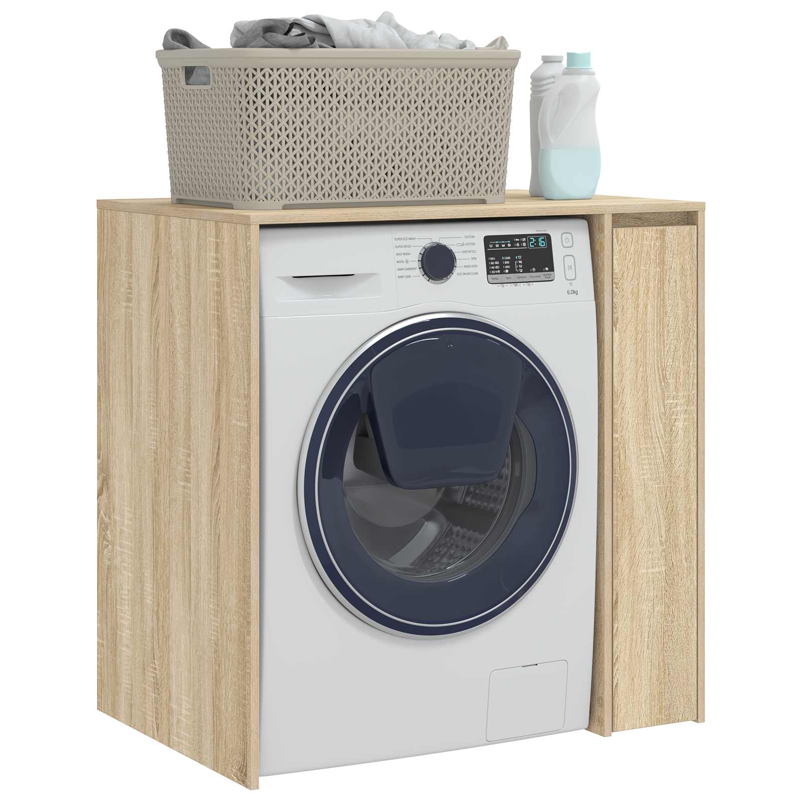 Armoire pour machine à laver avec porte Sonoma 87 x 60 x 89 cm