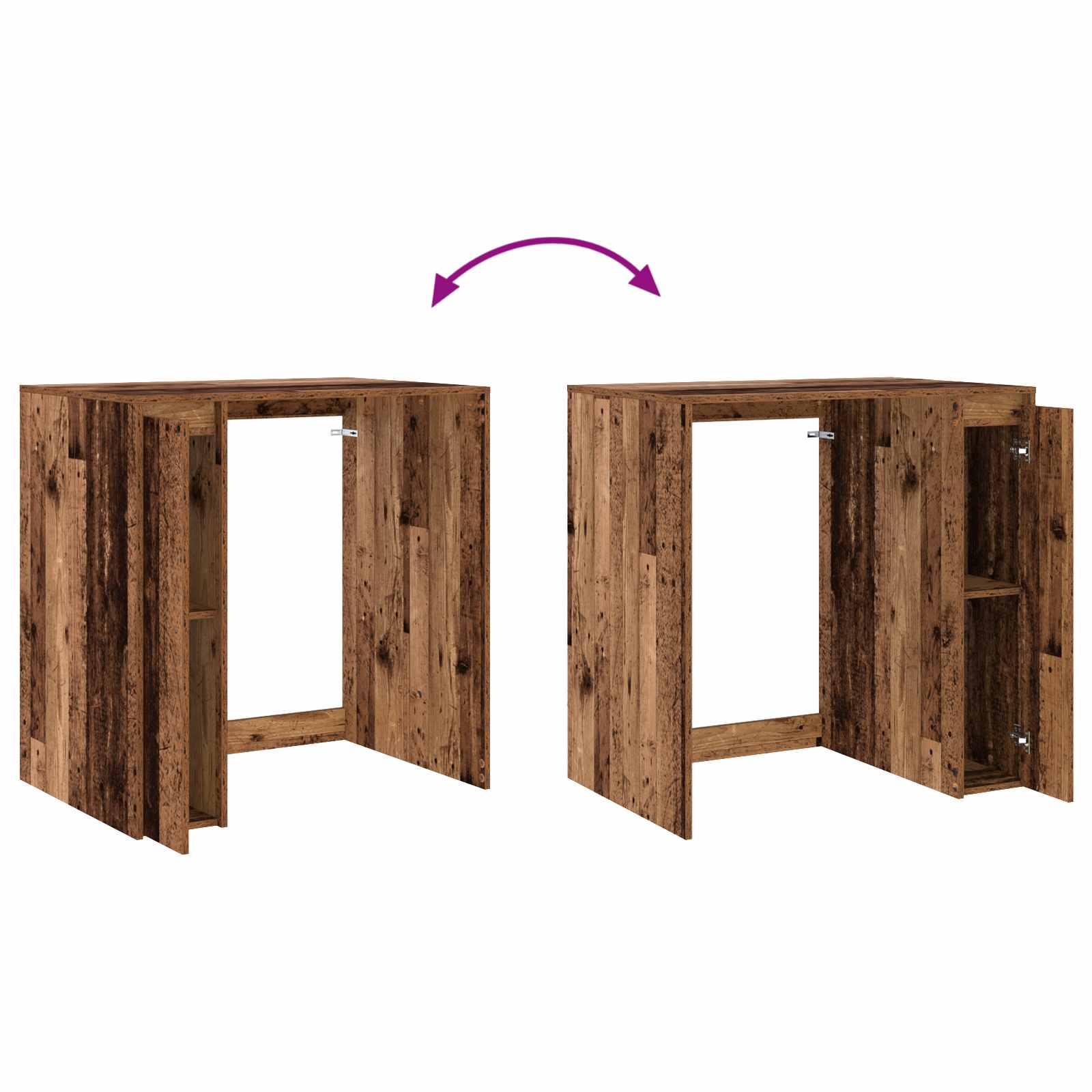 Armoire pour machine à laver Bois ancien 87 x 60 x 89 cm