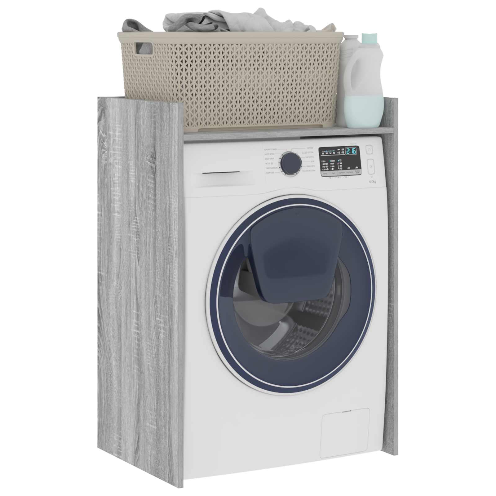 Armoire pour machine à laver Gris Sonoma 67,5 x 48 x 97 cm - XIOS
