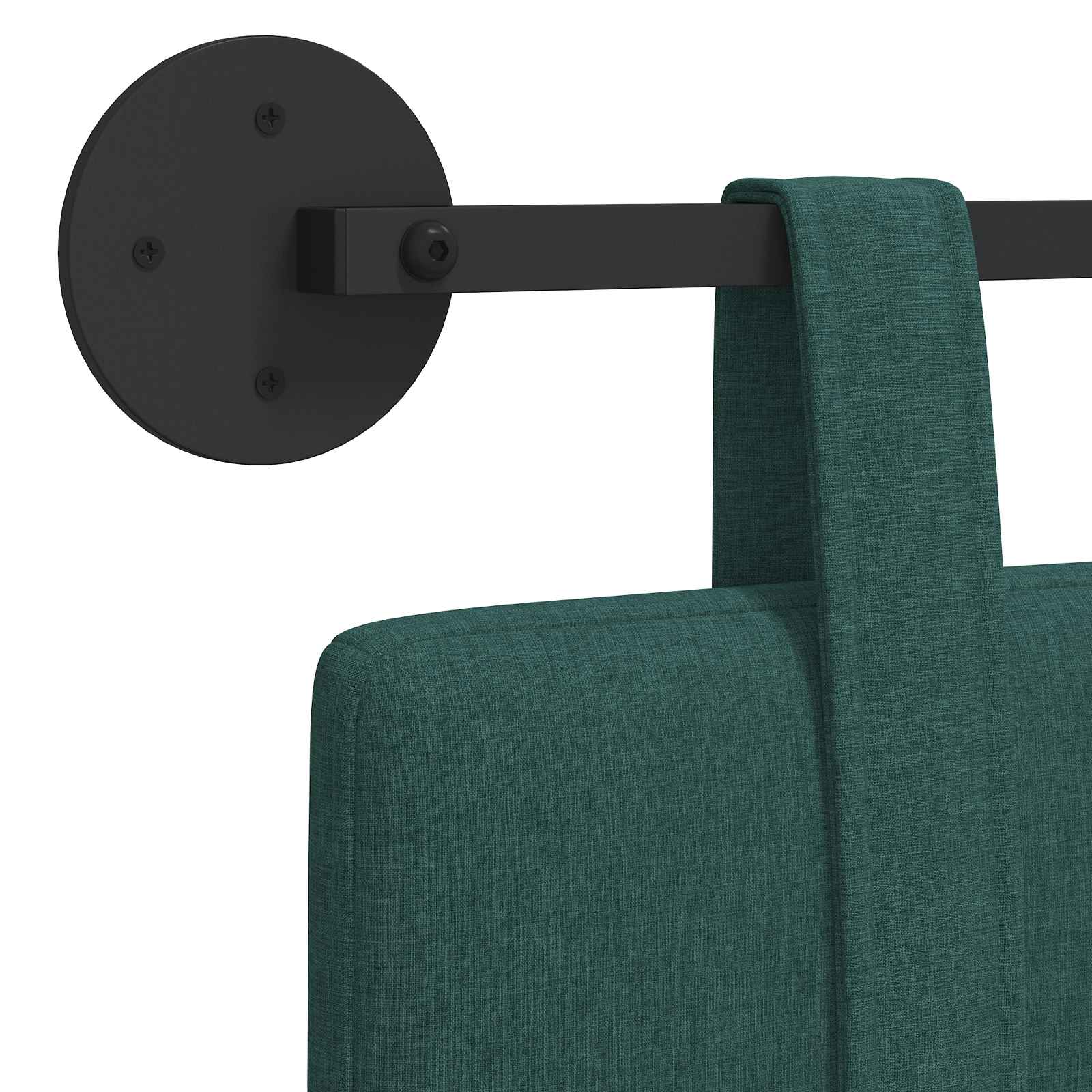 Tête de lit suspendue Vert foncé Tissu - XIOS