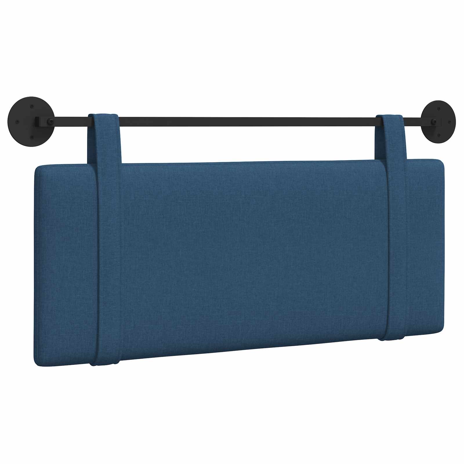 Tête de lit suspendue Montage mural Bleu 110 x 55 x 5 cm tissu - XIOS