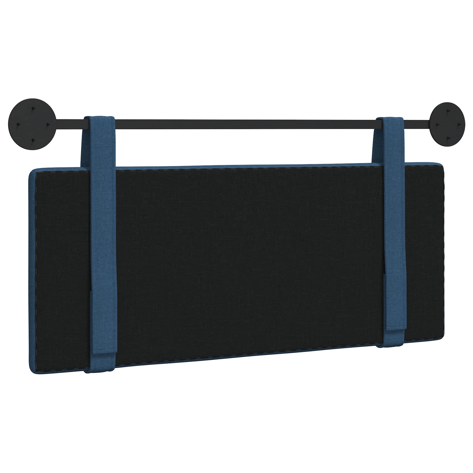 Tête de lit suspendue Montage mural Bleu 110 x 55 x 5 cm tissu - XIOS