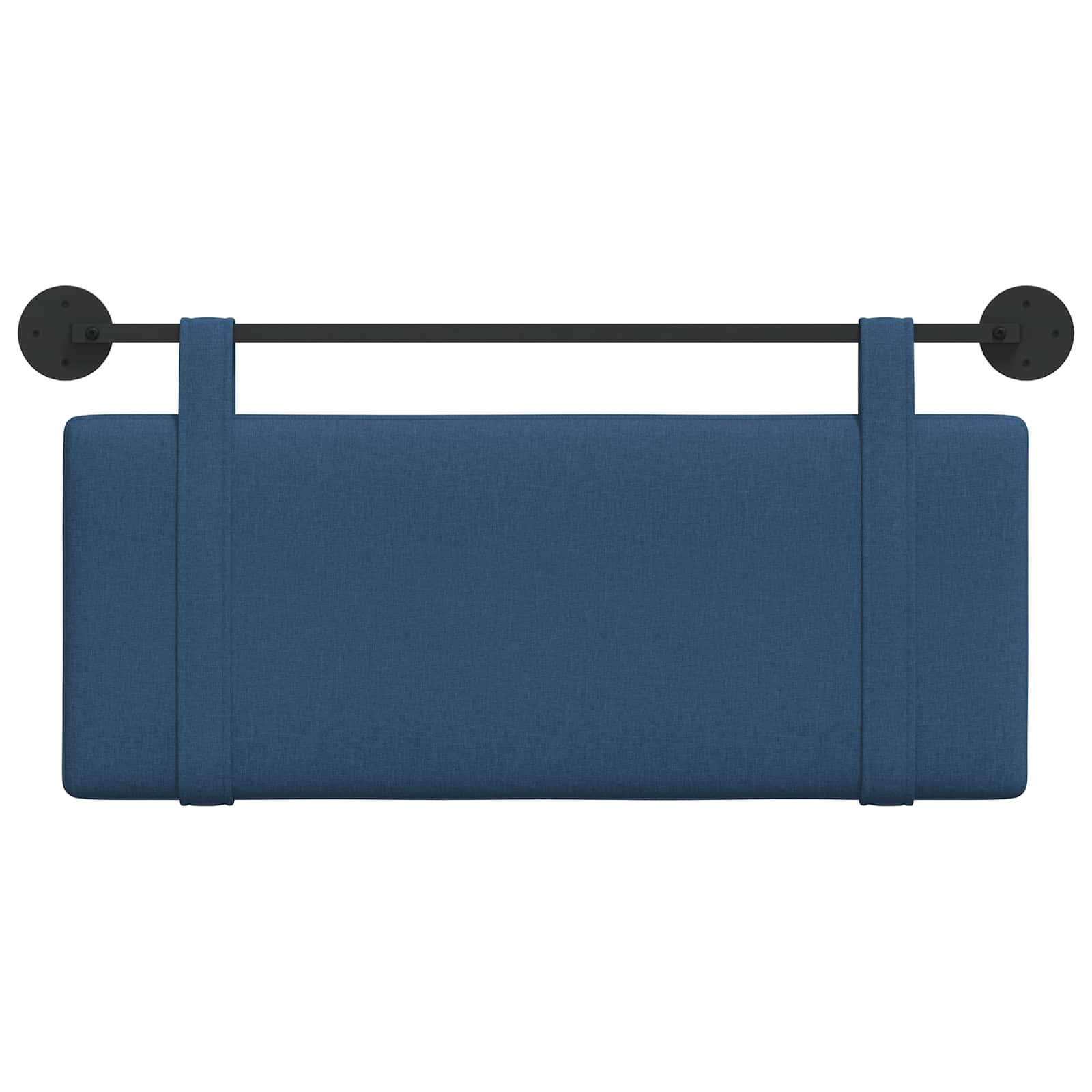 Tête de lit suspendue Montage mural Bleu 110 x 55 x 5 cm tissu - XIOS