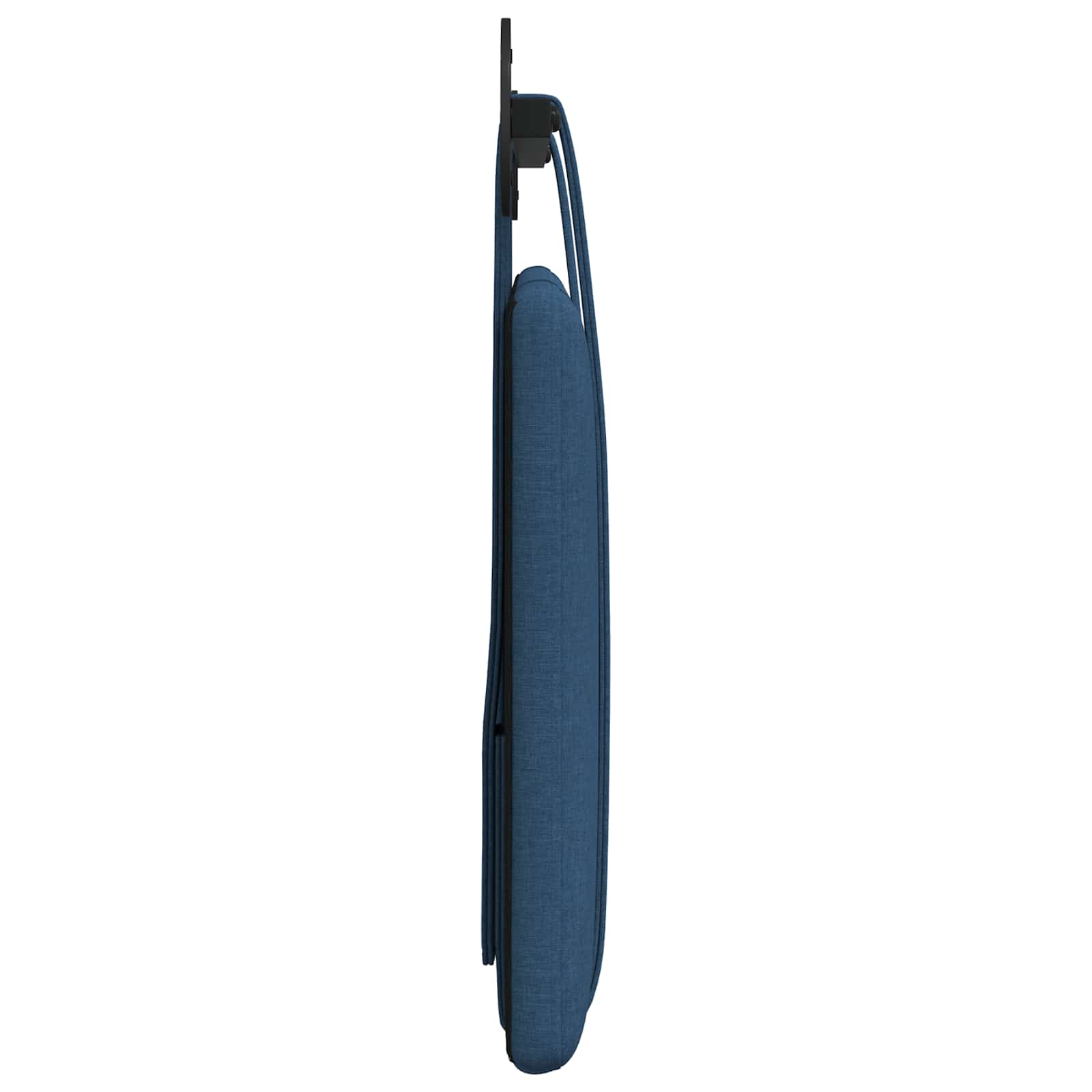 Tête de lit suspendue Montage mural Bleu 110 x 55 x 5 cm tissu - XIOS