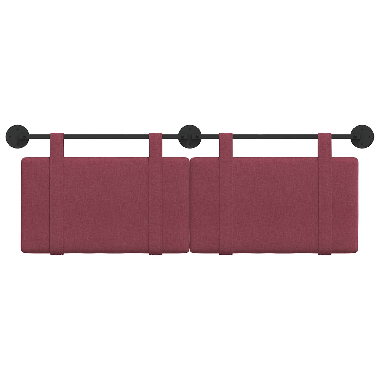 Tête de lit suspendue Uni Bordeaux 130 x 55 x 5 cm tissu - XIOS