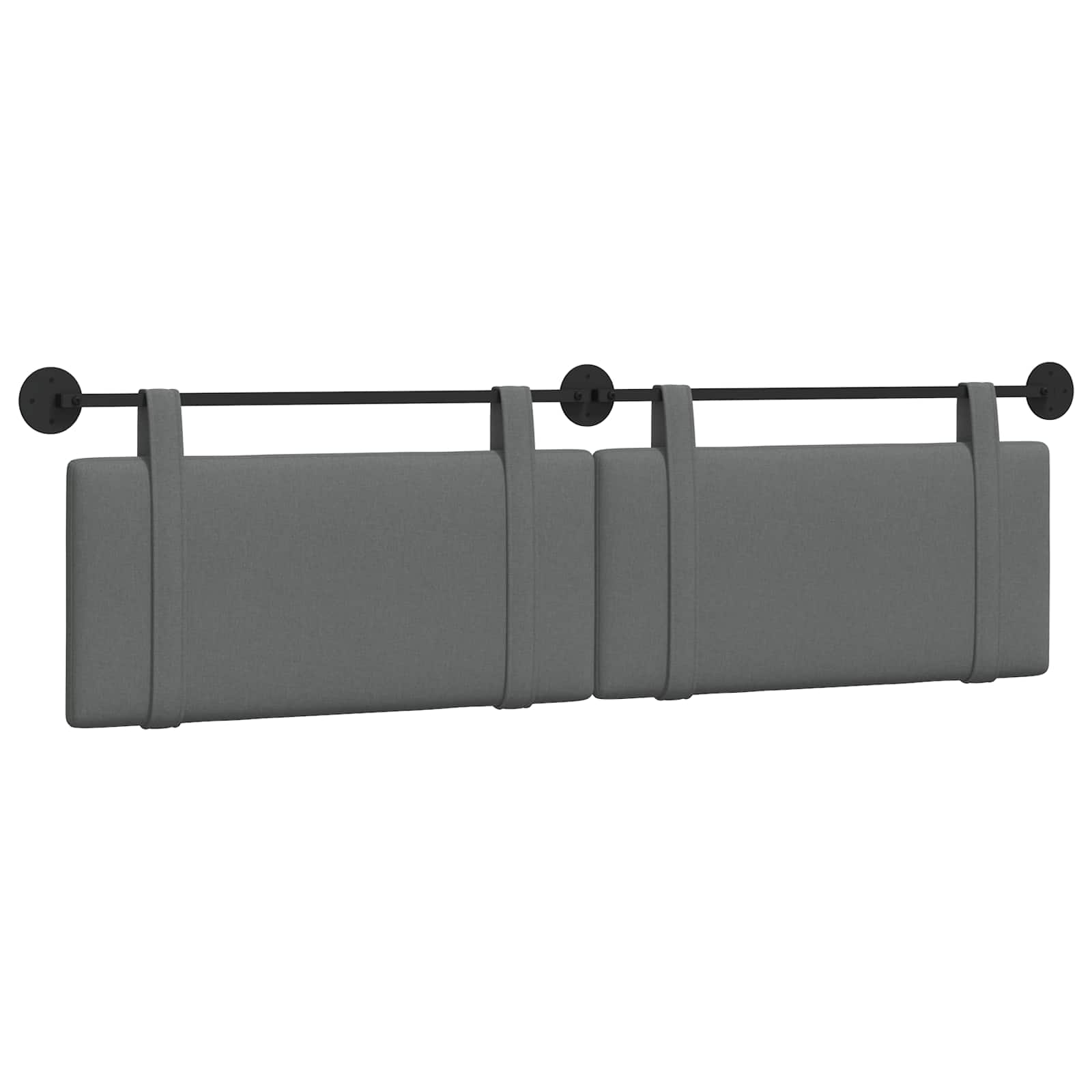 Tête de lit suspendue Uni Gris foncé 170 x 55 x 5 cm tissu - XIOS