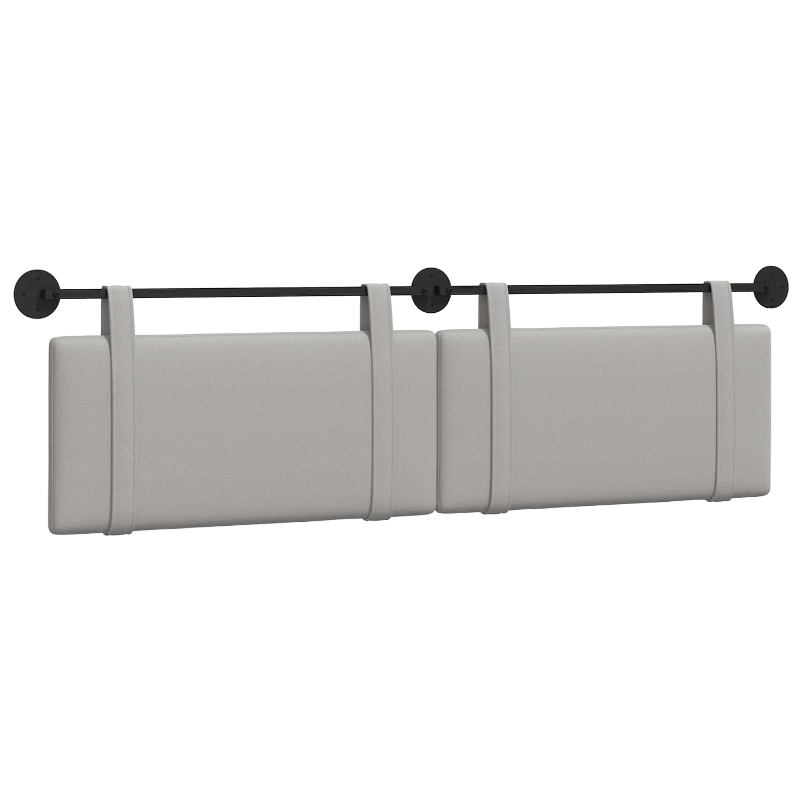 Tête de lit suspendue Gris nuage tissu - XIOS