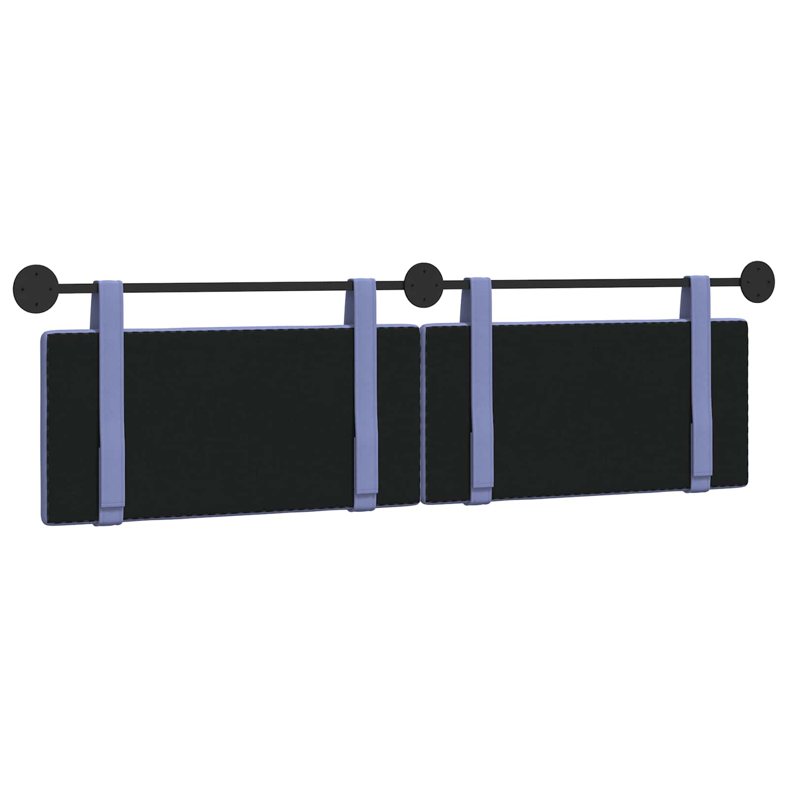 Tête de lit suspendue Uni Bleu denim 190 x 55 x 5 cm tissu - XIOS