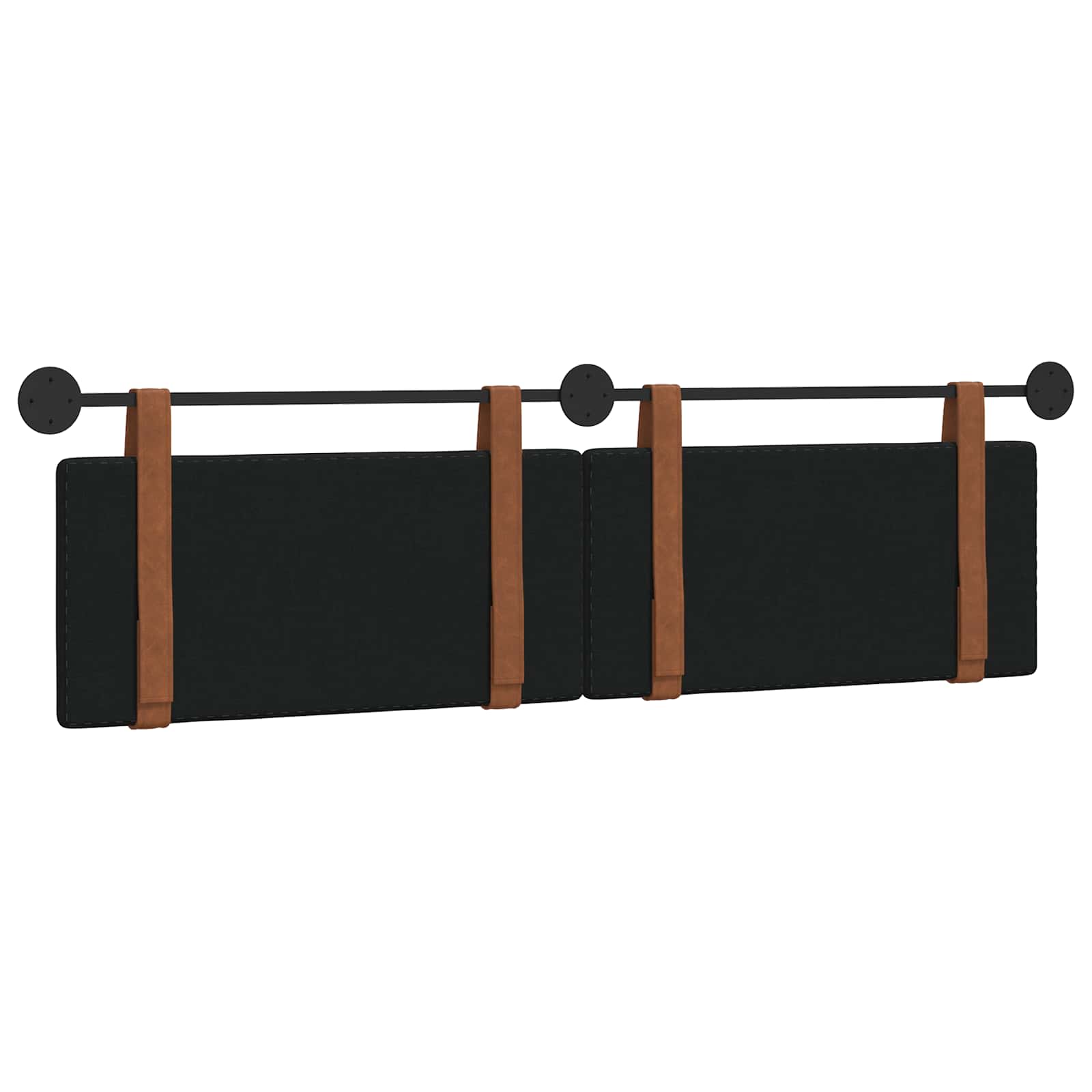 Tête de lit suspendue Uni Noir 190 x 55 x 5 cm PU antique - XIOS