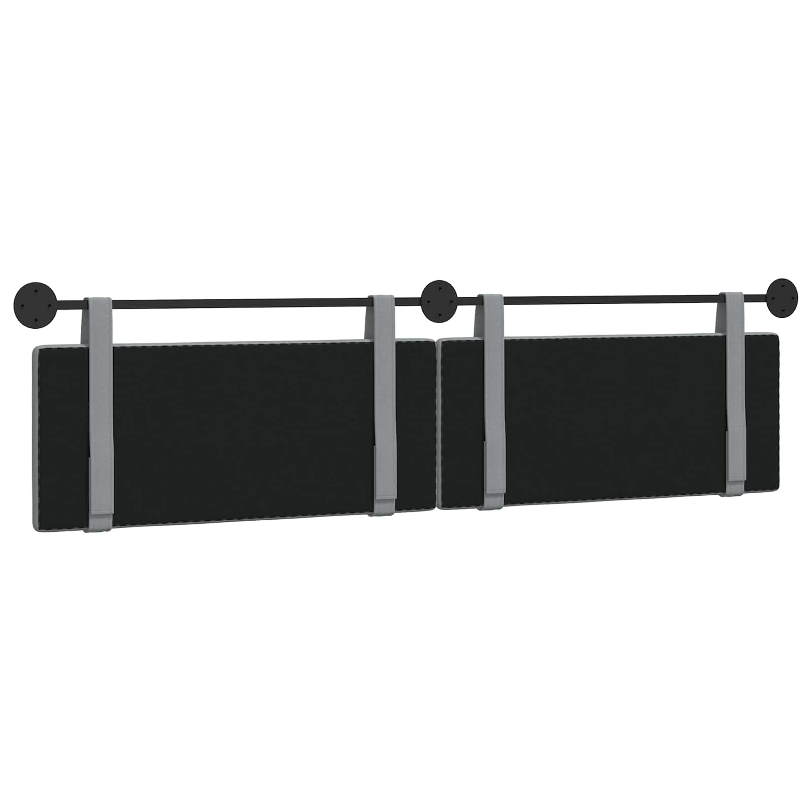 Tête de lit suspendue Gris clair Tissu - XIOS