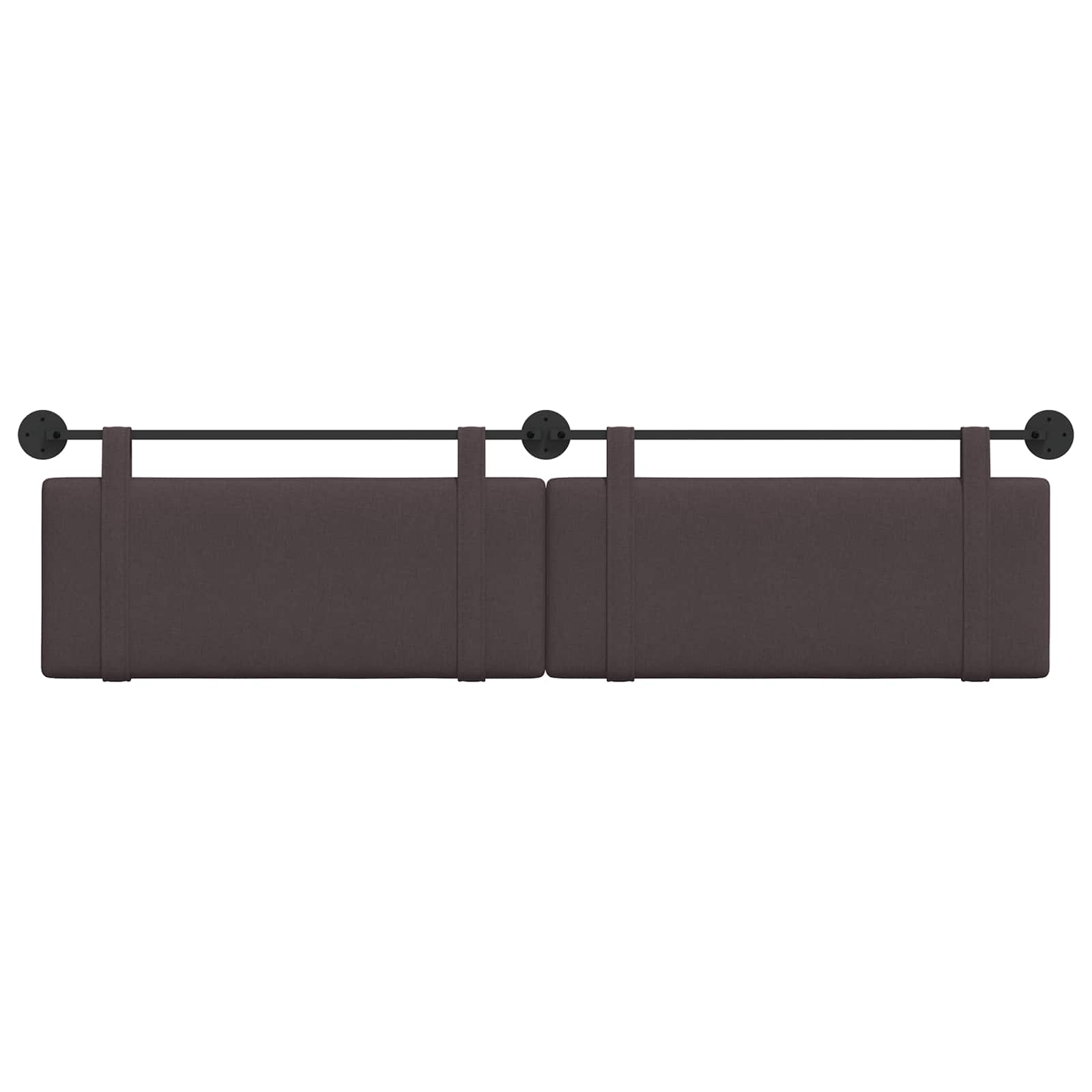 Tête de lit suspendue Marron foncé Tissu - XIOS
