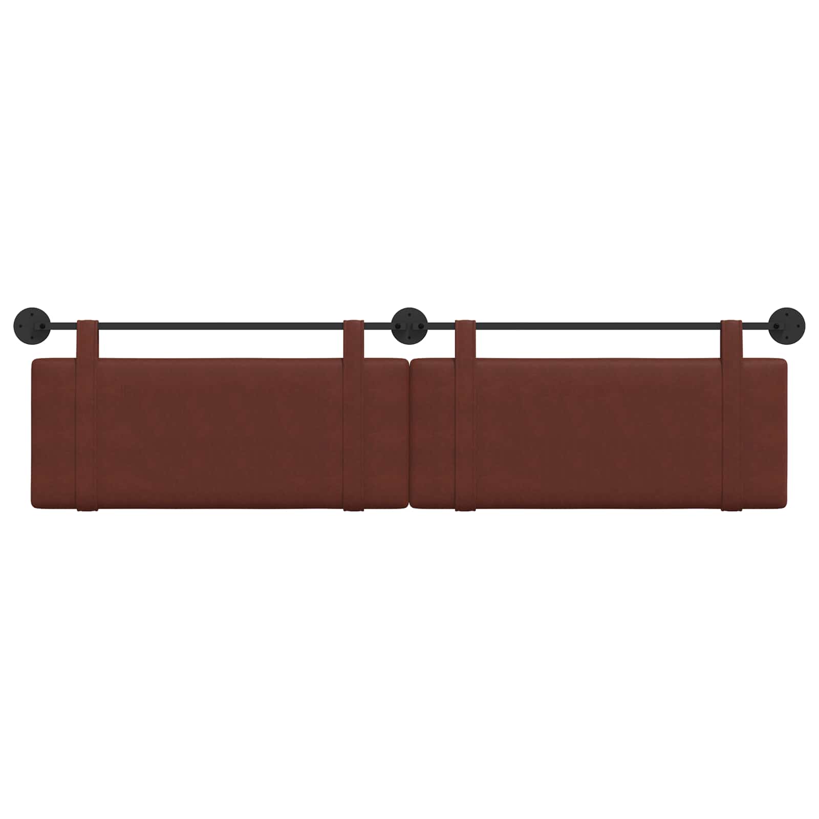 Tête de lit suspendue Brun Brillant PU antique - XIOS