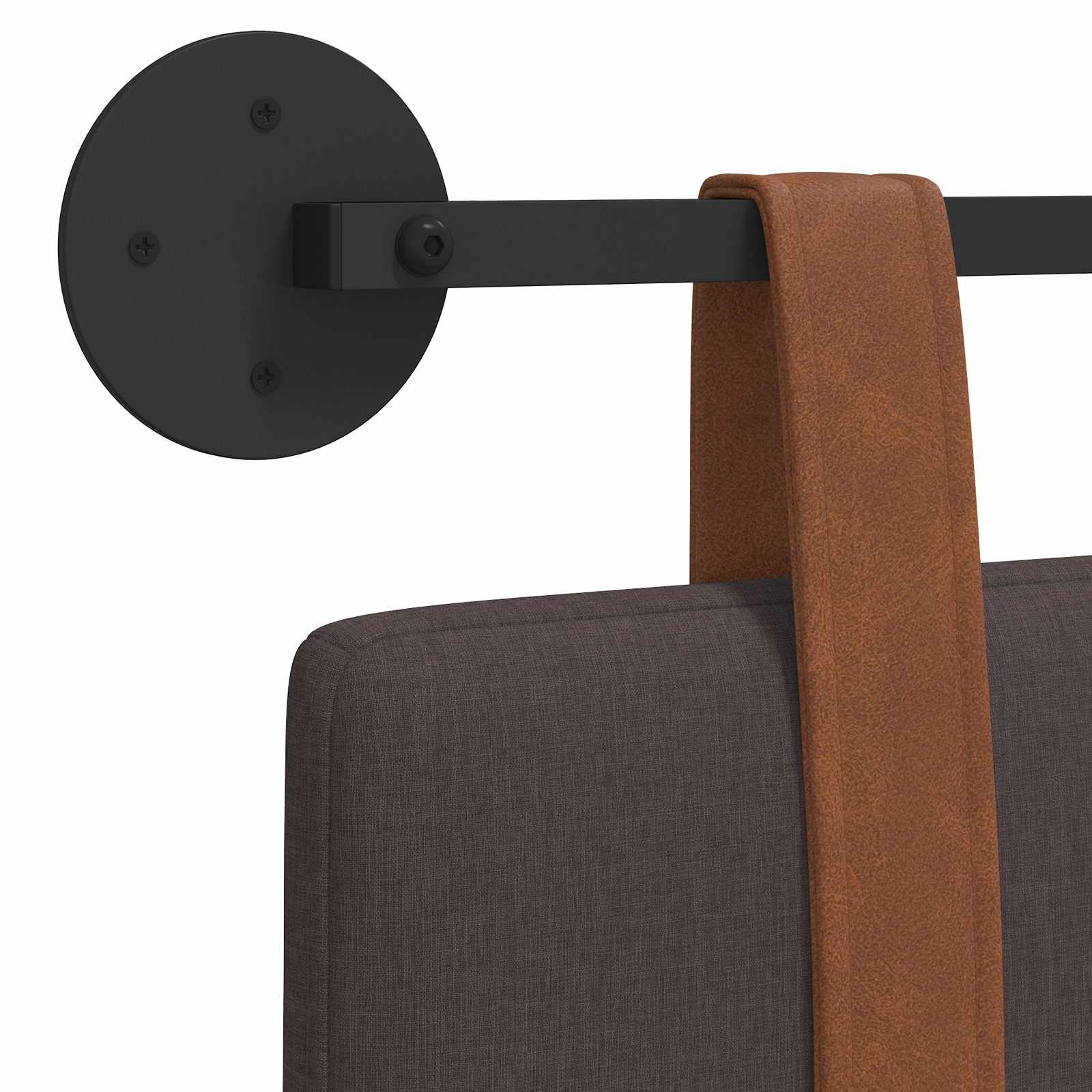 Tête de lit suspendue Marron foncé PU antique - XIOS