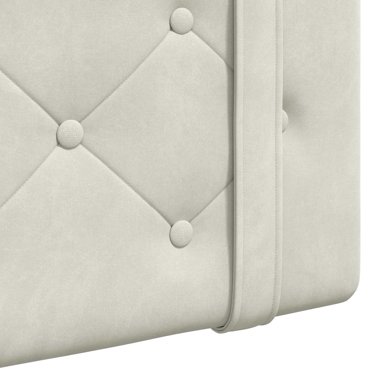 Tête de lit suspendue Crème 90 x 55 x 5 cm Velours - XIOS