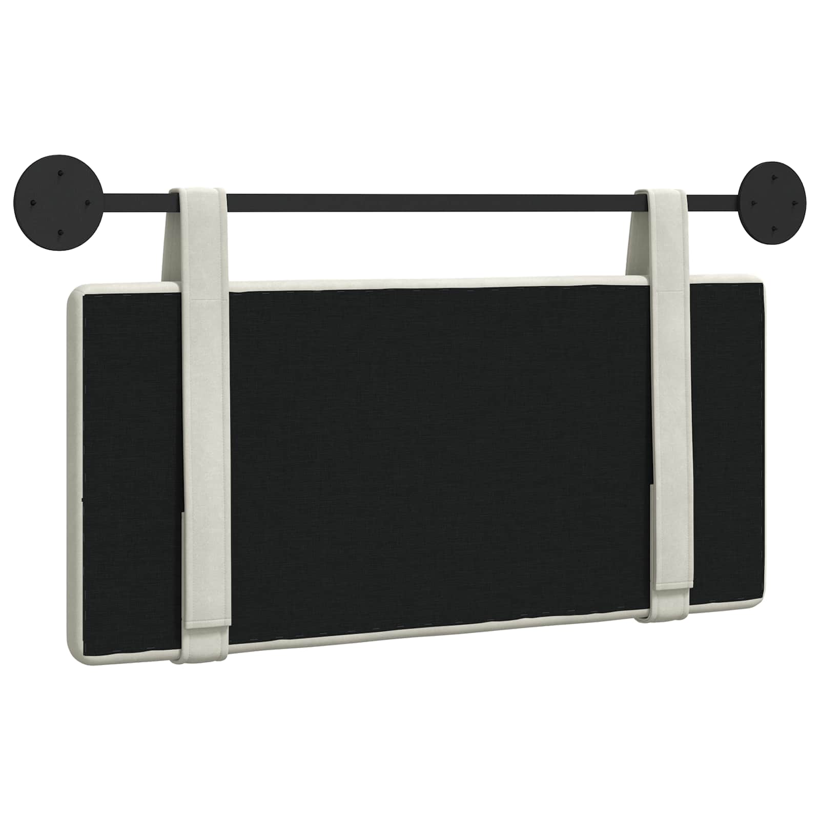 Tête de lit suspendue Crème 90 x 55 x 5 cm Velours - XIOS