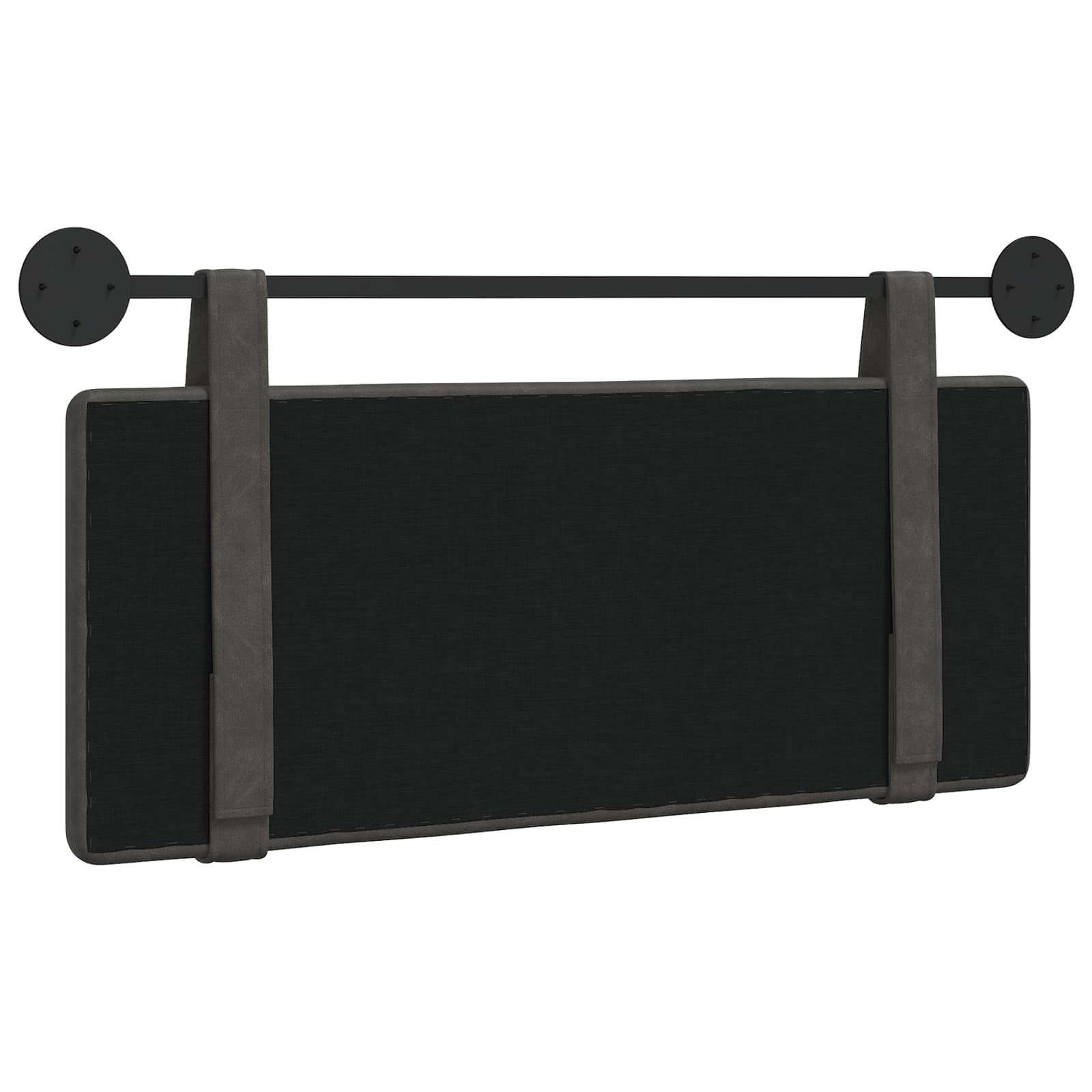 Tête de lit suspendue Montage mural Noir 100 cm PU antique - XIOS