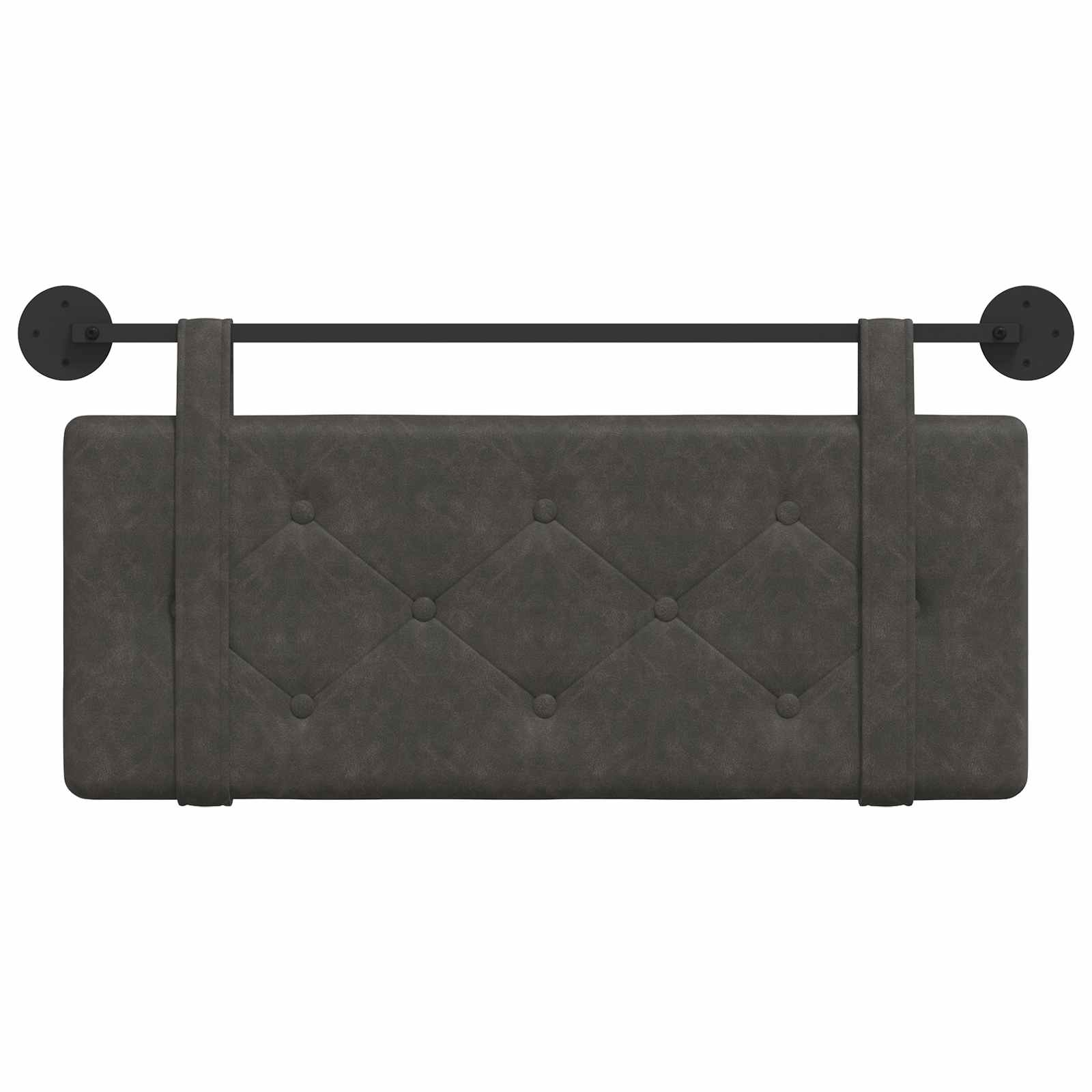 Tête de lit suspendue Montage mural Noir 100 cm PU antique - XIOS