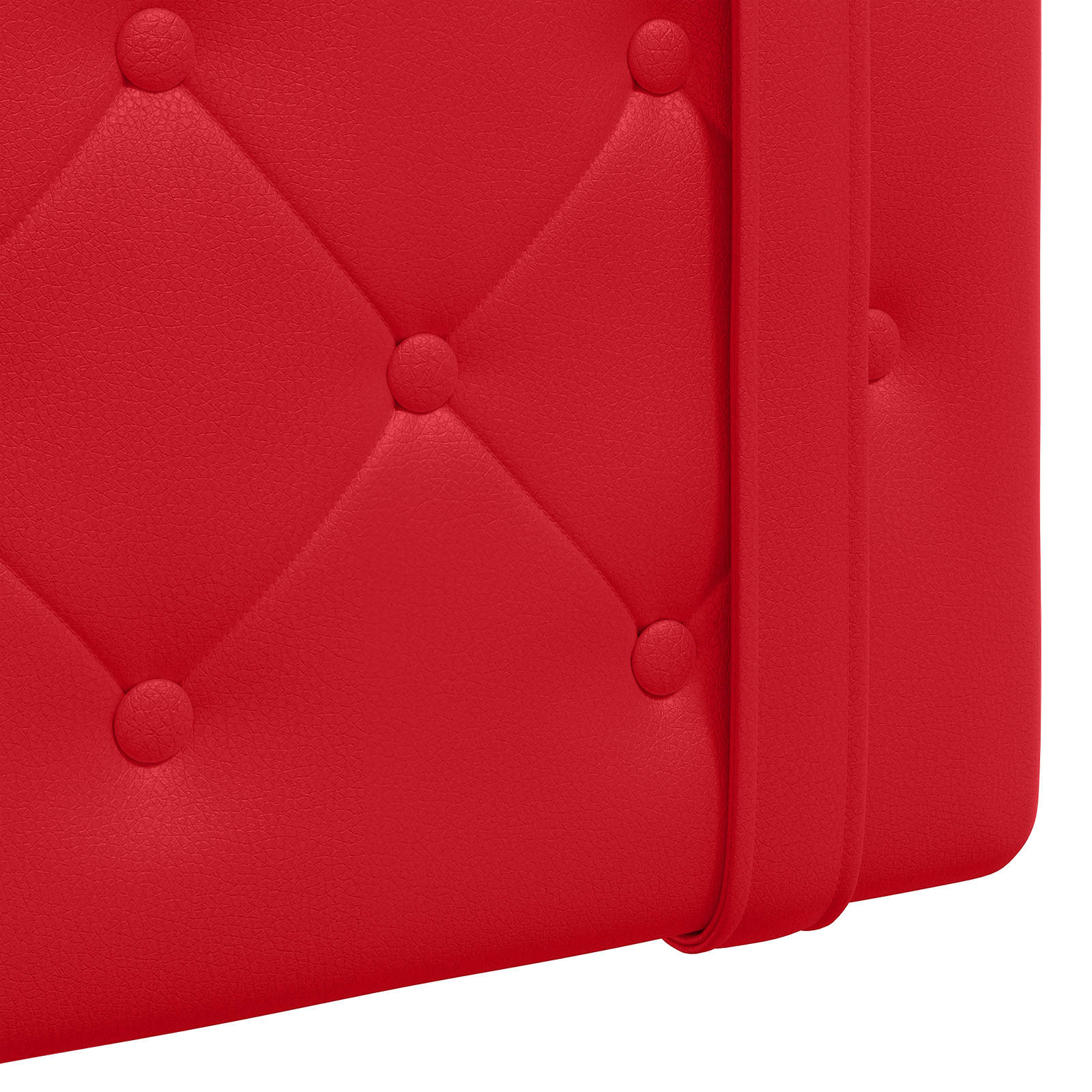 Tête de lit suspendue Rouge 130 x 55 x 5 cm Simili cuir - XIOS