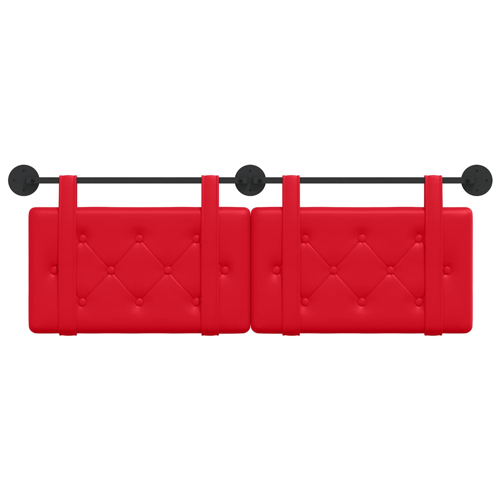 Tête de lit suspendue Rouge 130 x 55 x 5 cm Simili cuir - XIOS