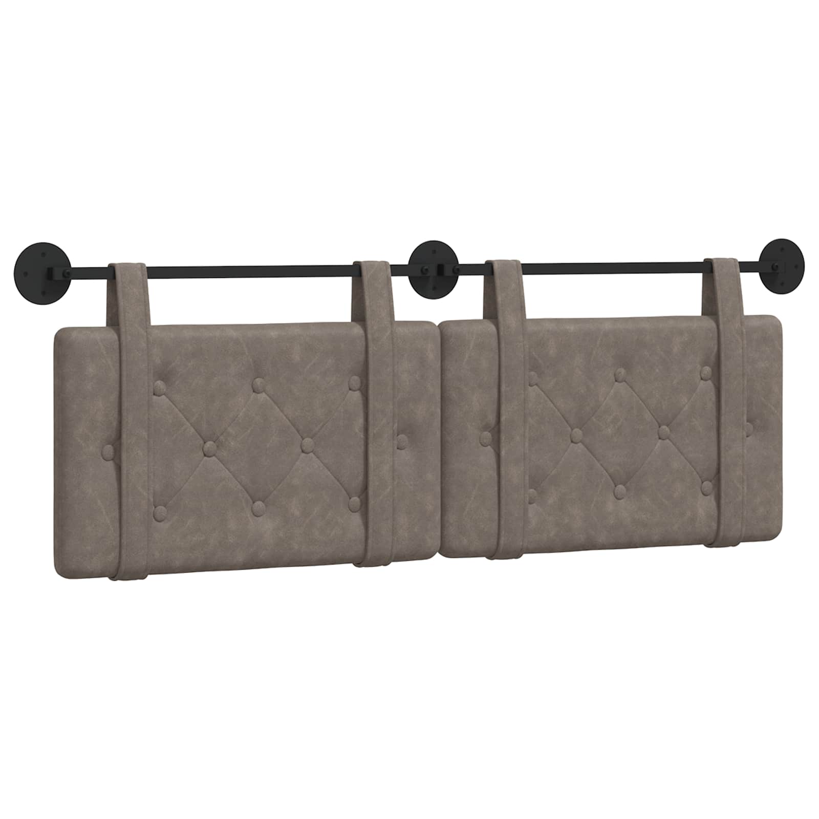 Tête de lit suspendue Gris 130 x 55 x 5 cm PU antique - XIOS