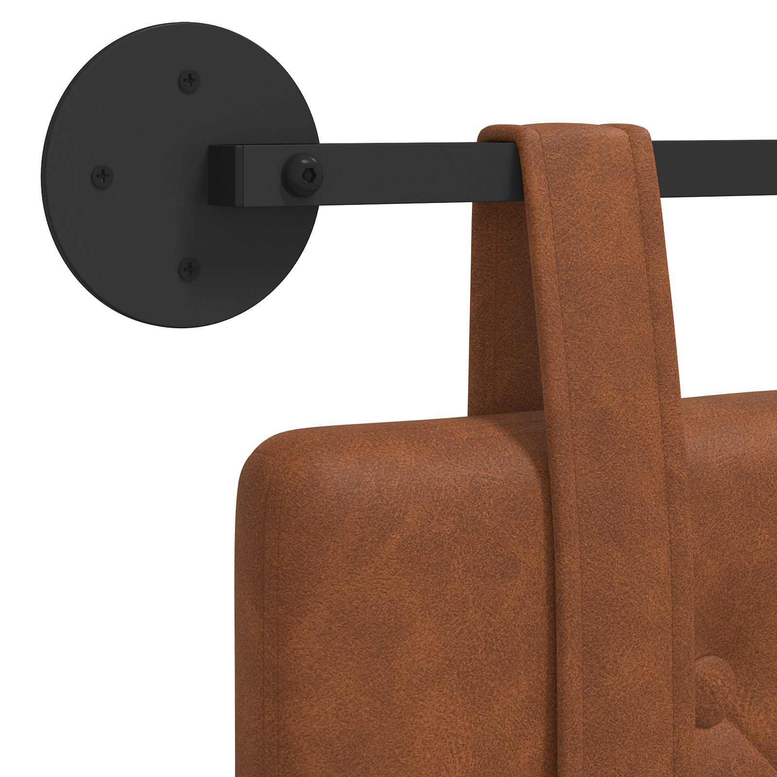 Tête de lit suspendue Marron PU antique - XIOS