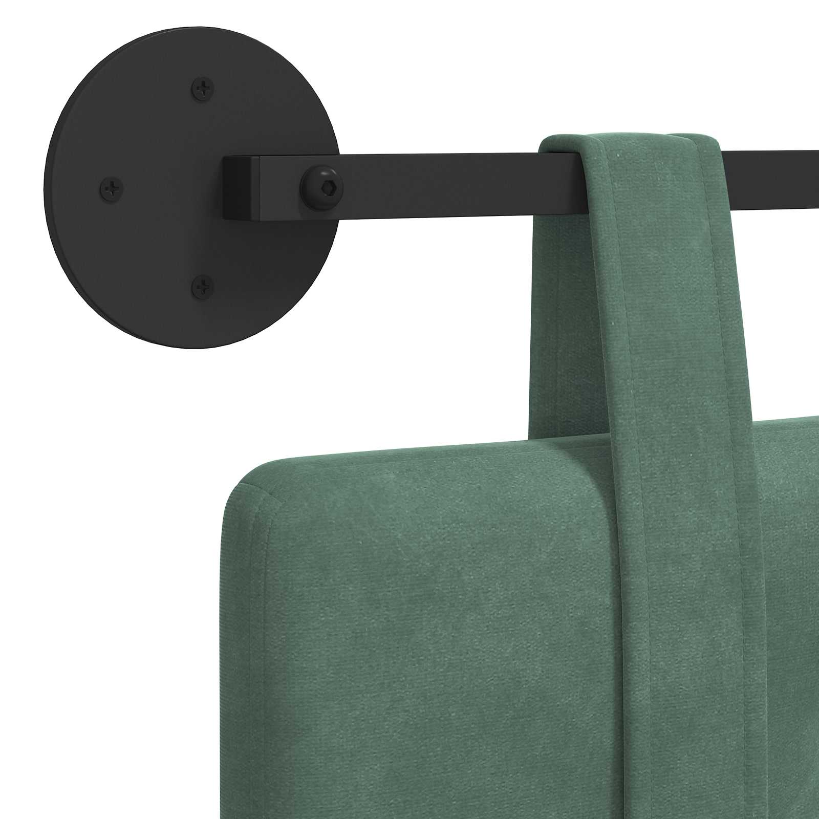 Tête de lit suspendue Vert Mer 170 x 55 x 5 cm Velours - XIOS